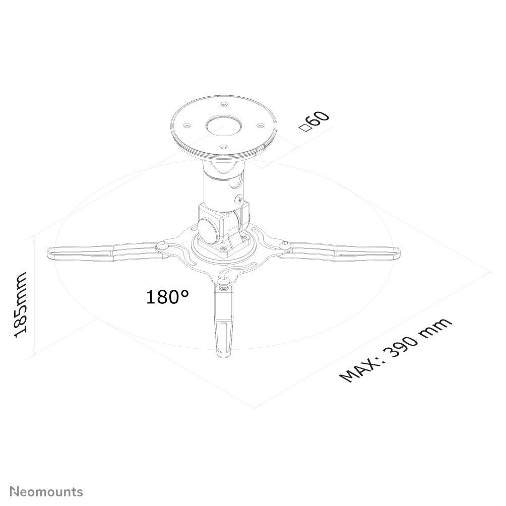 Soporte Proyector Newstar Beamer-C50 Black