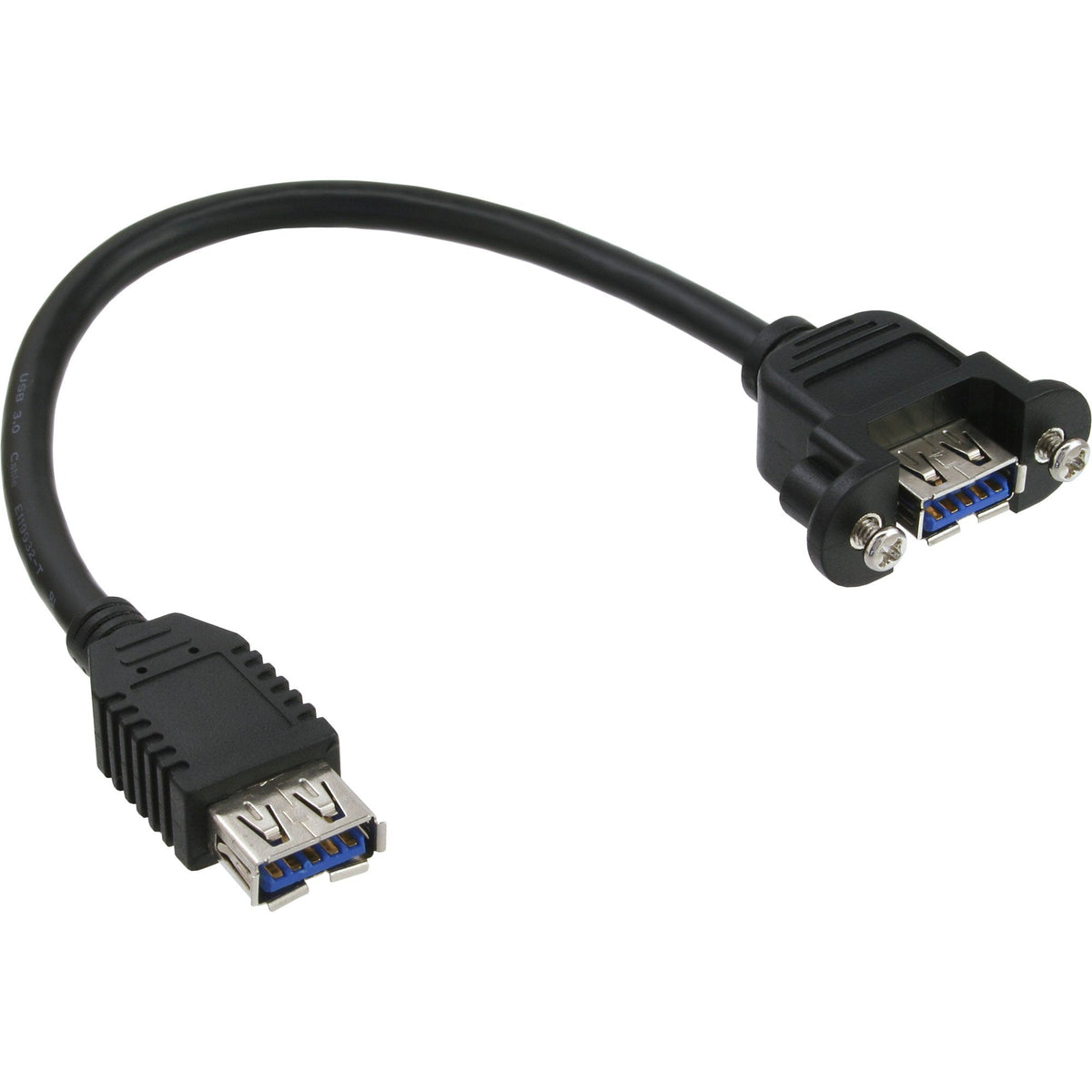 Adaptador Inline Usb 3.0 Tipo A Hembra A Conector De Chasis Tipo A 0,2 M