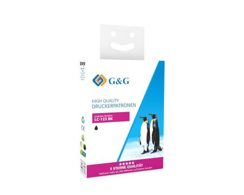 G&G Tintencartucho Compatible Brother Lc-127xlbk Negro