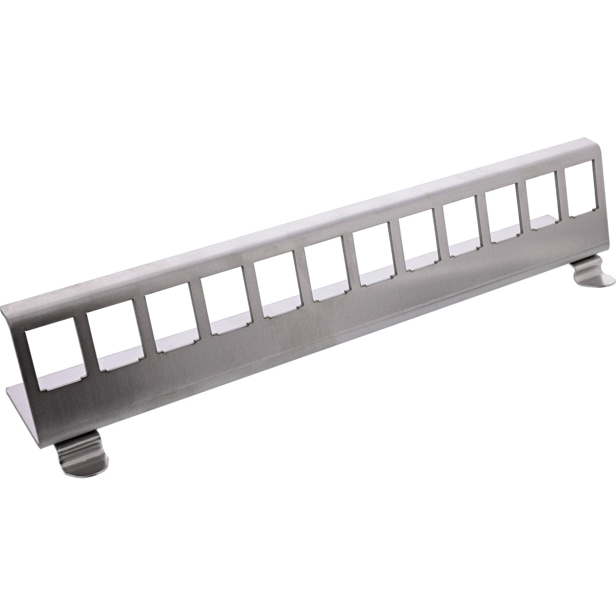 Inline® Keystone Mounting For Din Rail, 12-Port, Metal