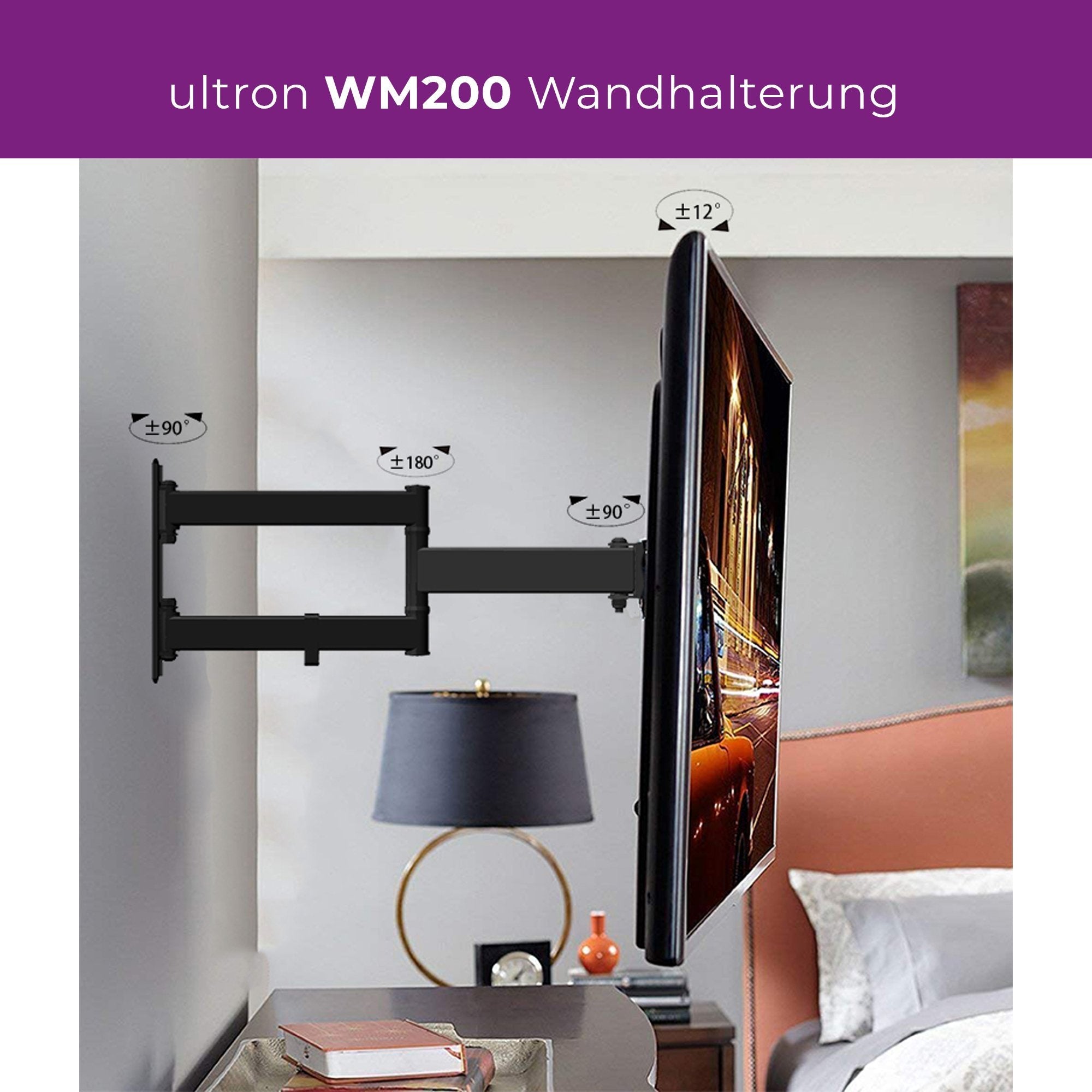 Soporte Tv Montaje En Pared Ultron 32 "-55" Ángulo / Inclinación