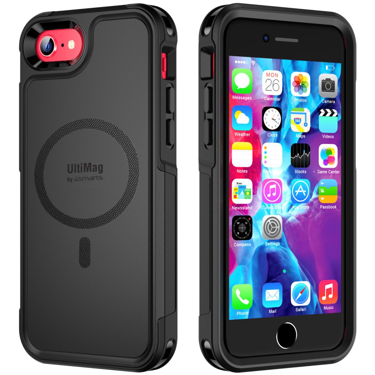 4smarts Defend Case Ultimag F. Iphone Se3   Se2   8   7. Schwa