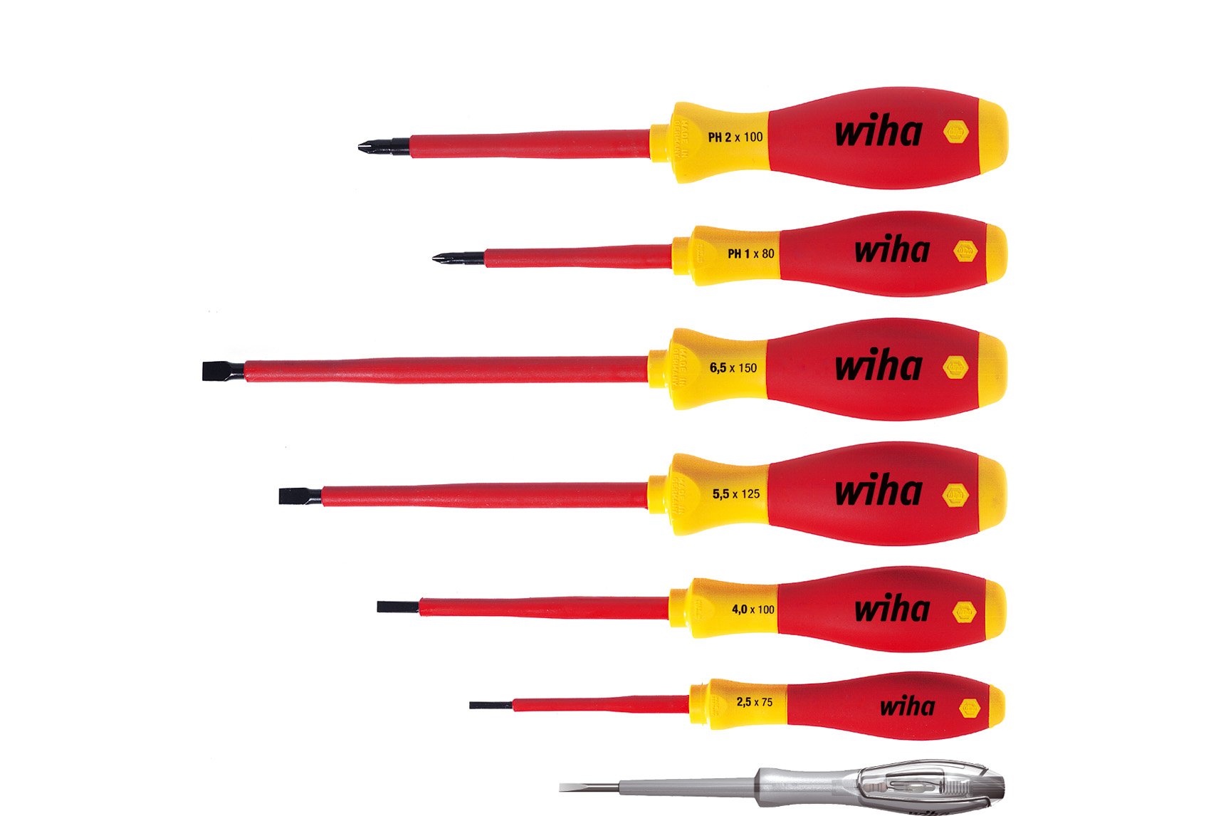 Wiha Wh-00834 Kit De Destornilladores Softfinish Electric, 7 Piezas