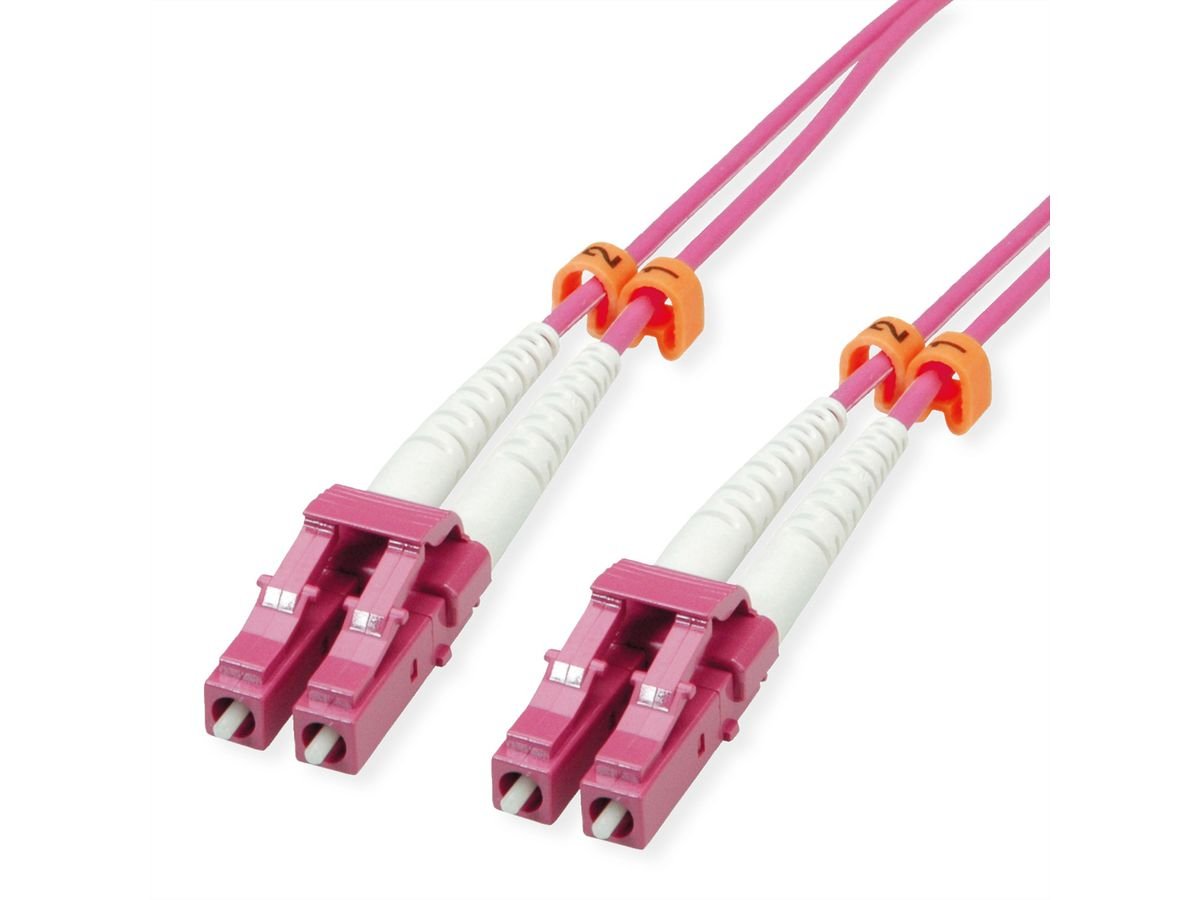 Value Lwl-Cable 50 125m Om4, Lc Lc, Low-Loss-Stecker, Violett, 7 M
