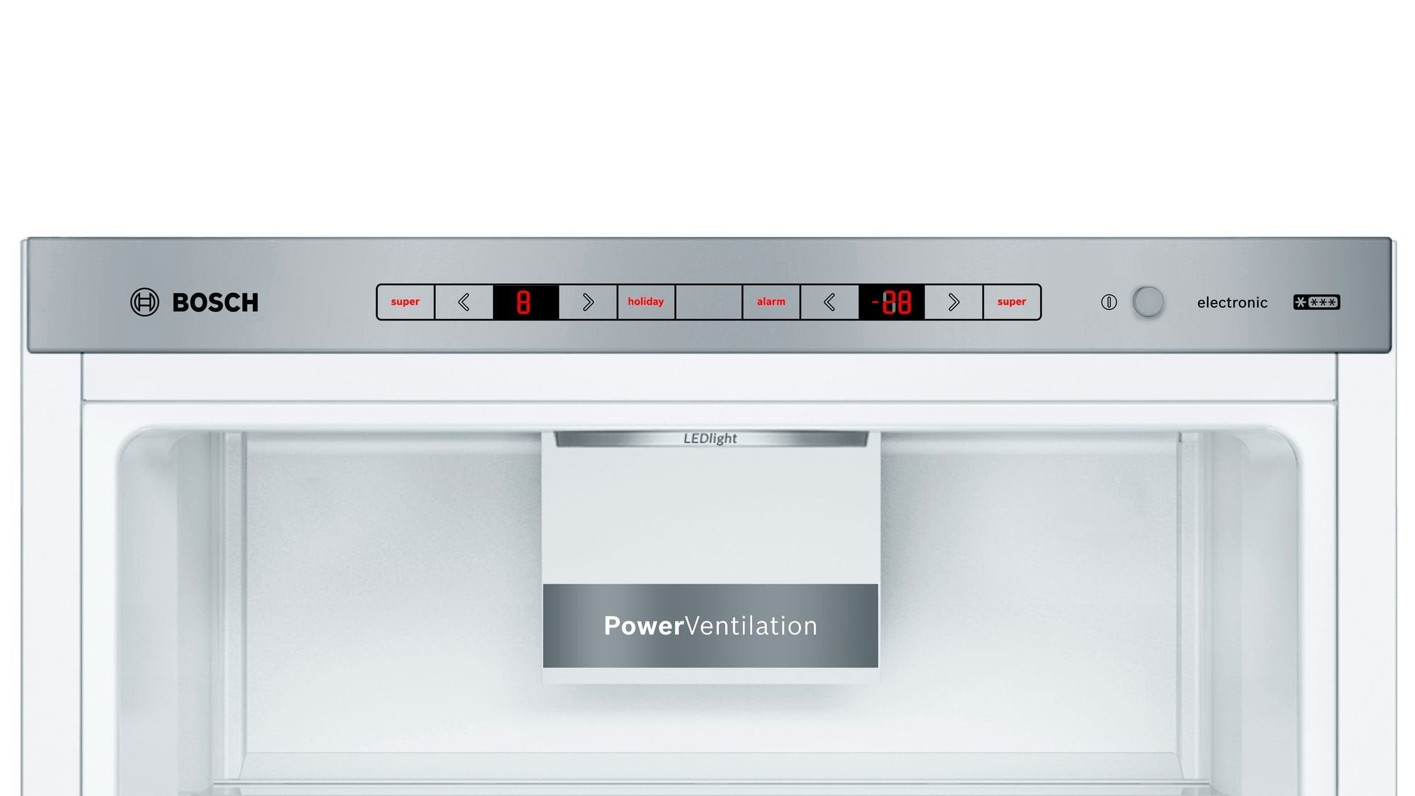 Bosch Home Kge36aica Series 6, Combinación De Enfriamiento/Congelador De Acero Inoxidable Kge36aica
