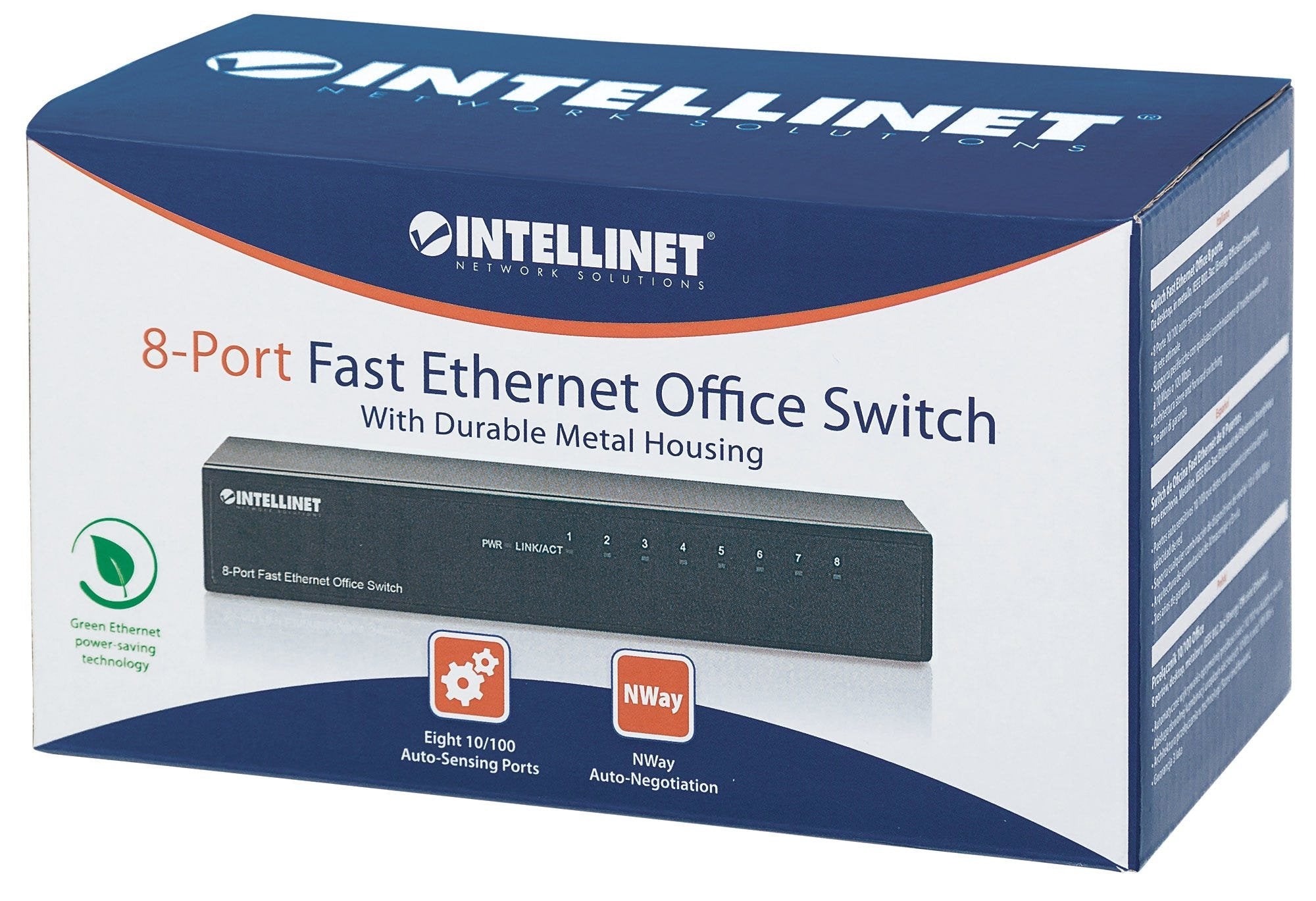 EAN 0763615761307 - Intellinet 8-Port Fast Ethernet Office Switch Fast Ethernet (10/100) Negro imagen 7