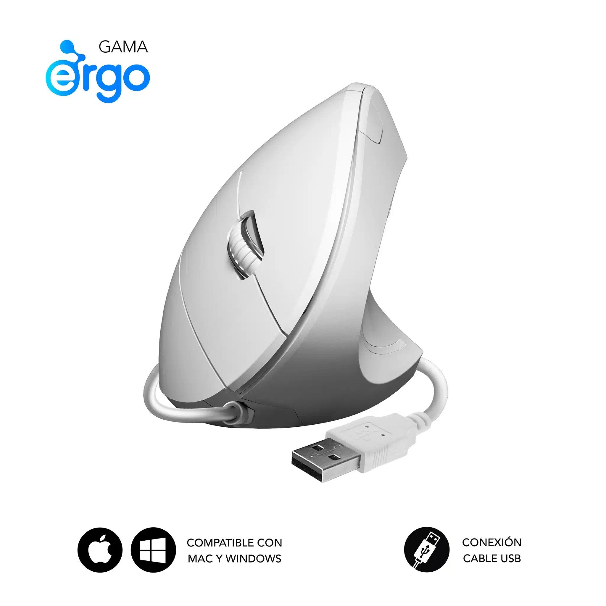 EAN 8436586743048 - SUBBLIM SUBMO-EDGVU02 ratón Universal mano derecha USB tipo A Óptico 1600 DPI imagen 2