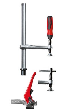 Abrazadera  Elemento De Sujeción Bessey Twv28-30-17h Plateada/Roja, Garganta De Ajuste Continuo Twv28-30-17h
