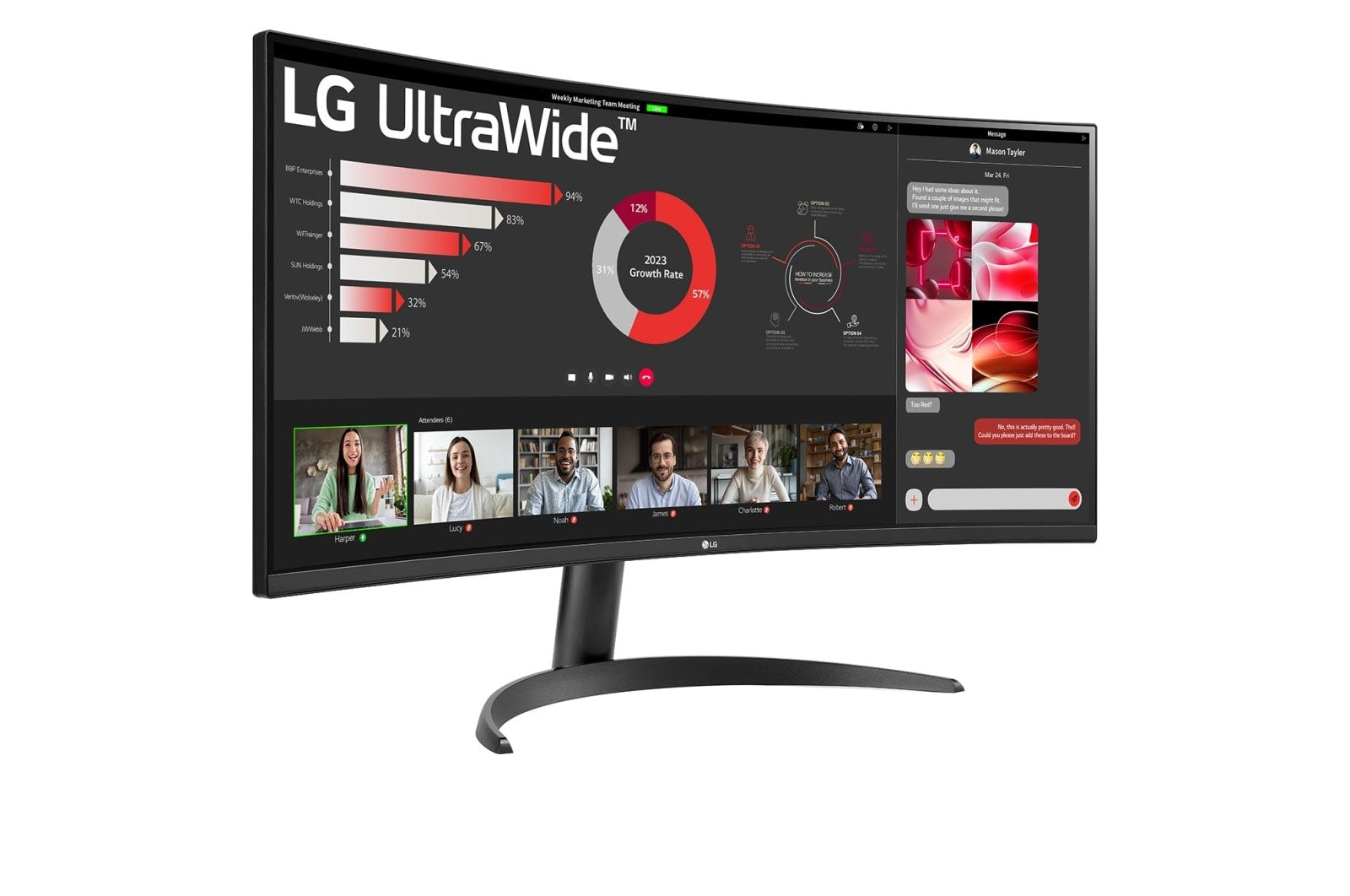 EAN 8806084254368 - LG 34WR50QC-B.AEU pantalla para PC 86,4 cm (34") 3440 x 1440 Pixeles UltraWide Quad HD LCD Negro imagen 4