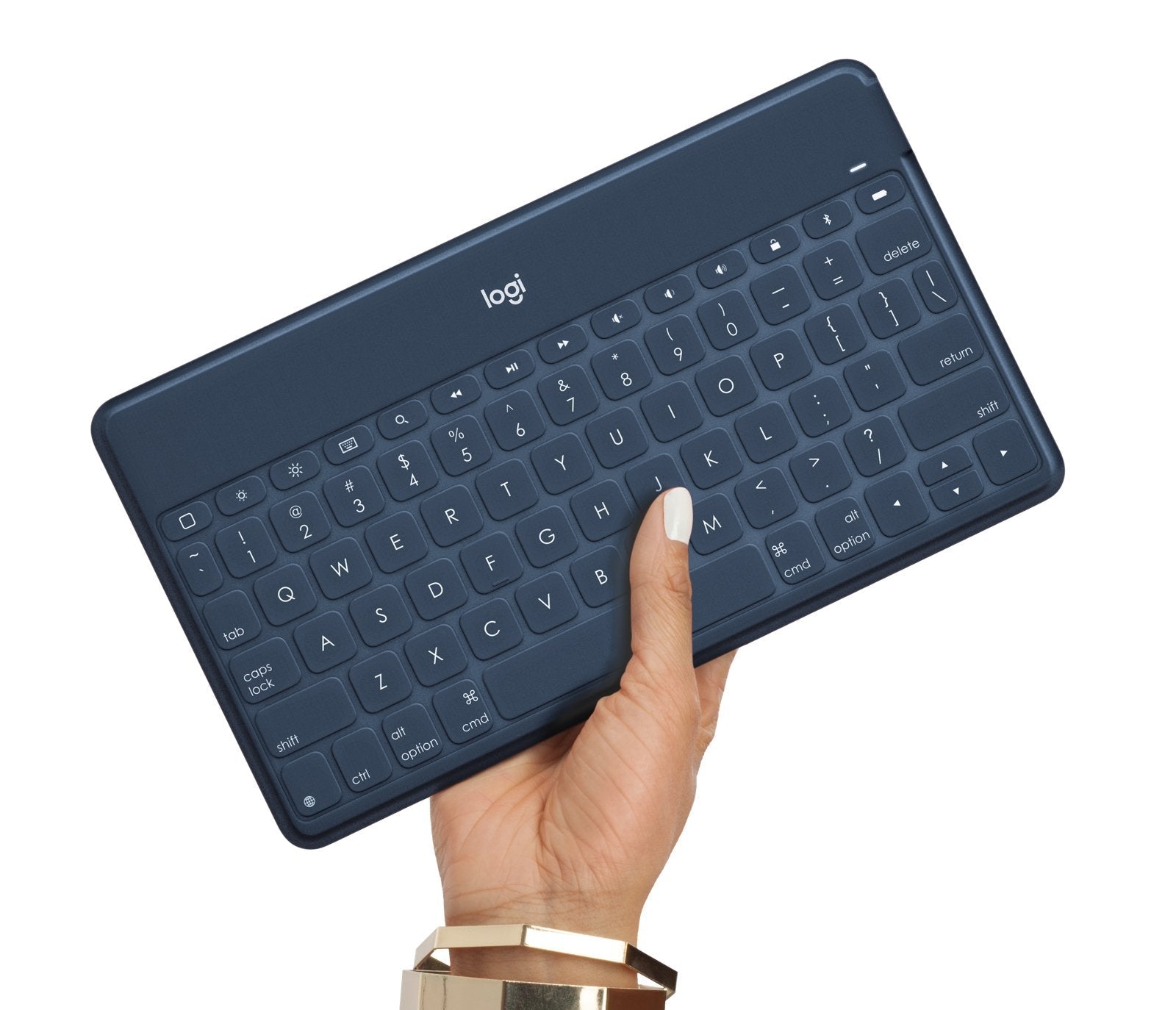Logitech Keys-To-Go Inglés Internacional Bluetooth Azul