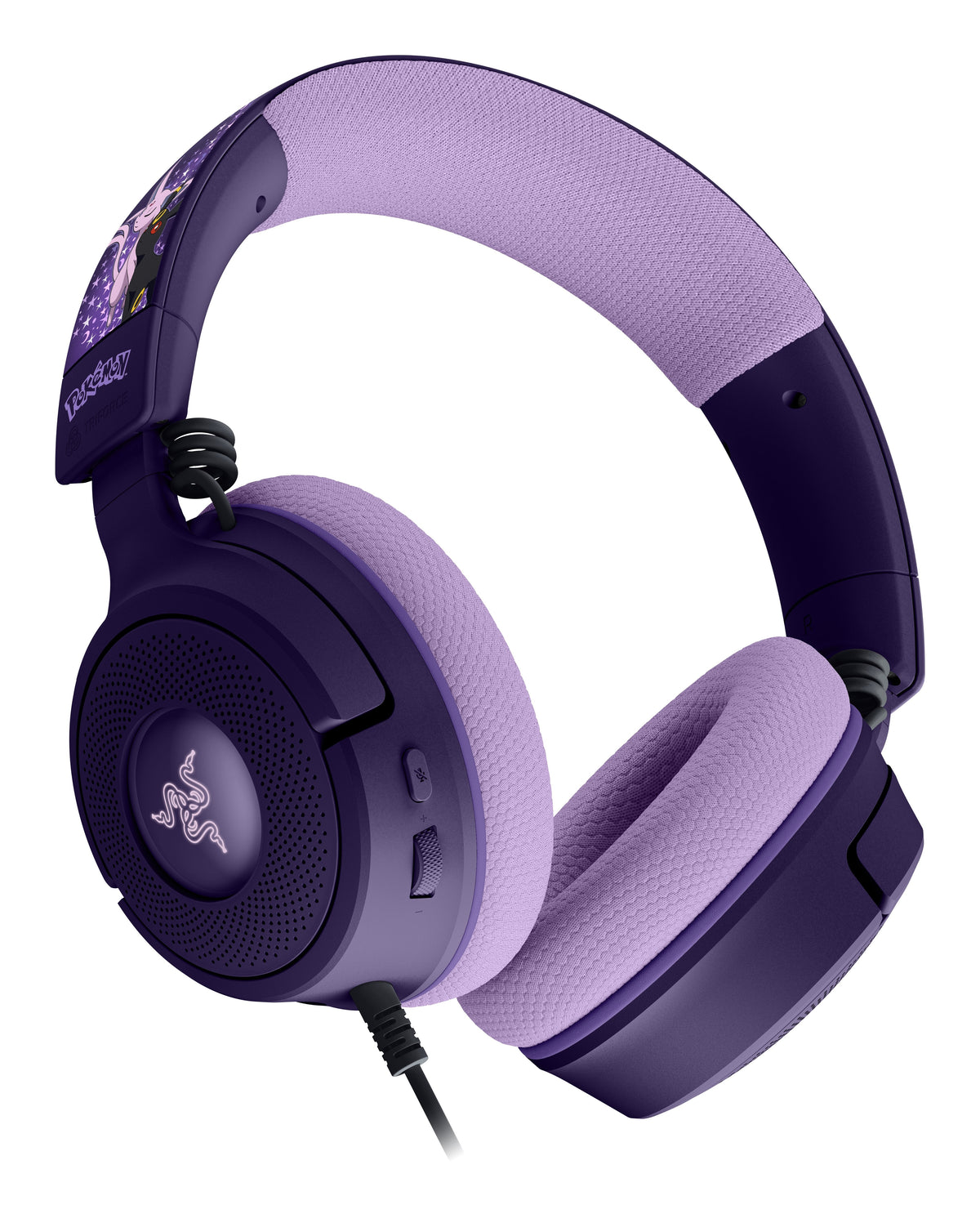 Auriculares Razer Kraken V4 X  Espeon & Umbreon Edition Alámbrico Diadema Juego Usb Type-C / Usb Type-A Púrpura, Negro