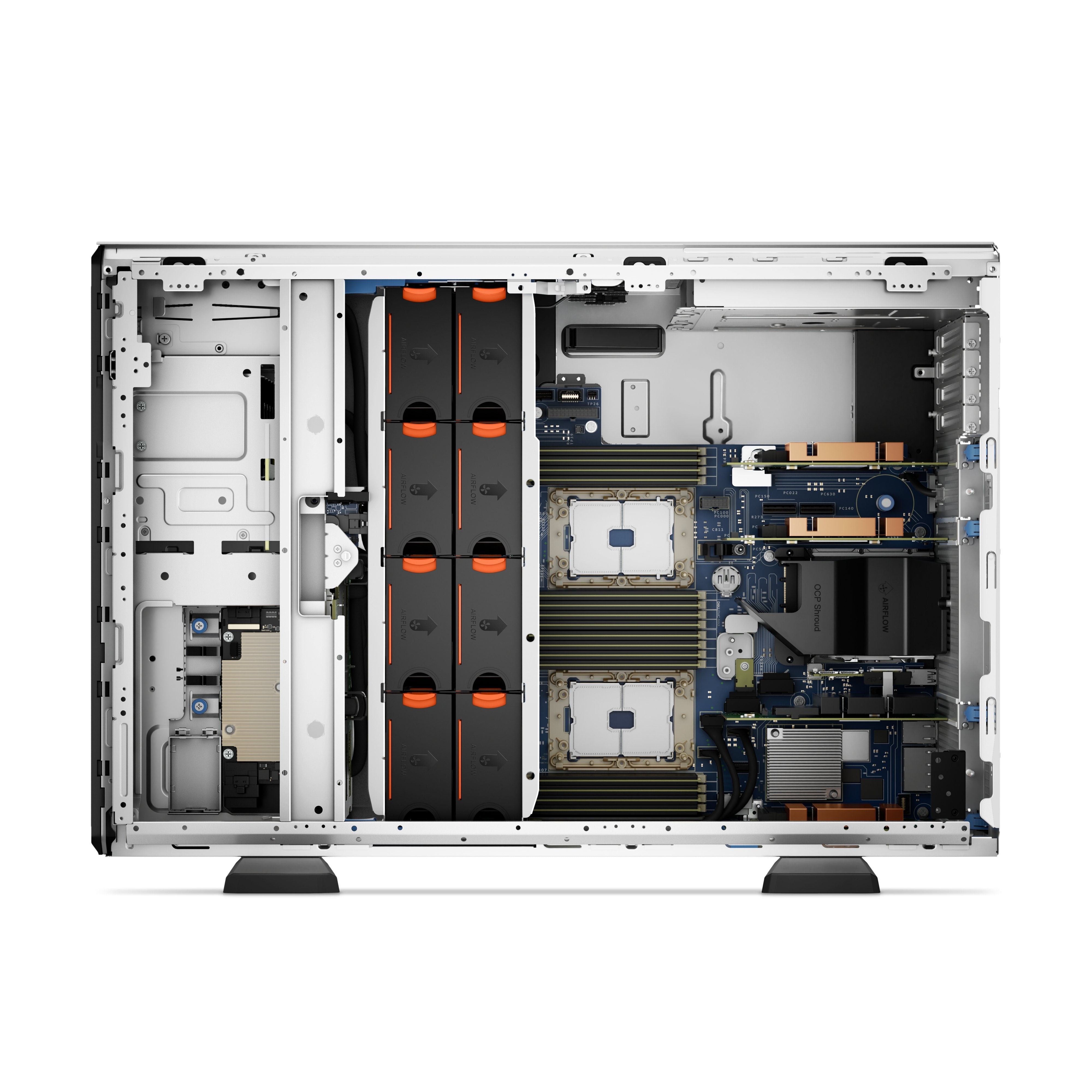 Dell Servidor Poweredge T550 Chasis 8x3.5" Intel Xeon Silver 4309y 2x32gb 480gb Ssd  Sata No Graphics Perc H755 Idrac9  Enterprise 15g 1100w 3años Nbd