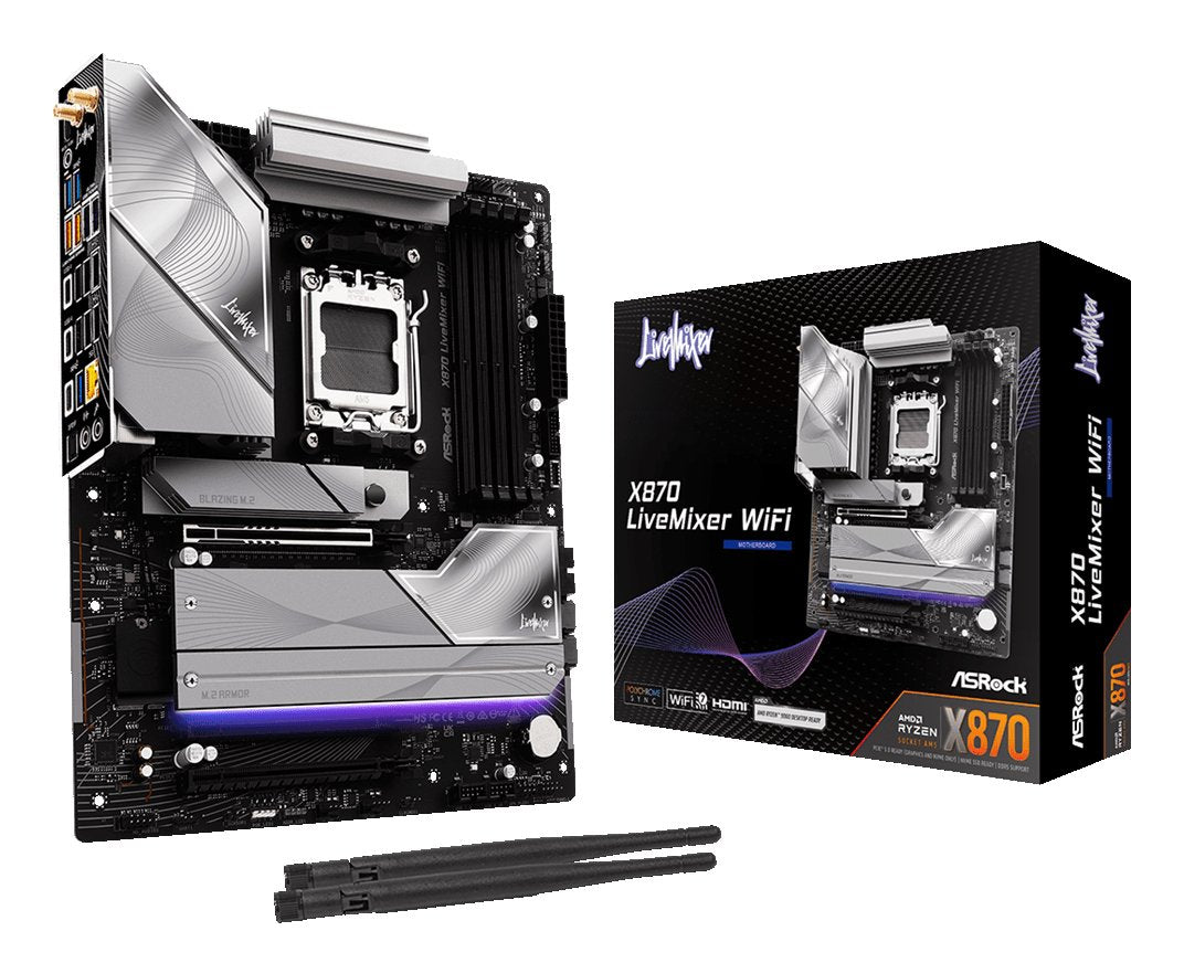 EAN 4711581491823 - Asrock X870 LiveMixer WiFi AMD X870 Zócalo AM5 ATX imagen 6