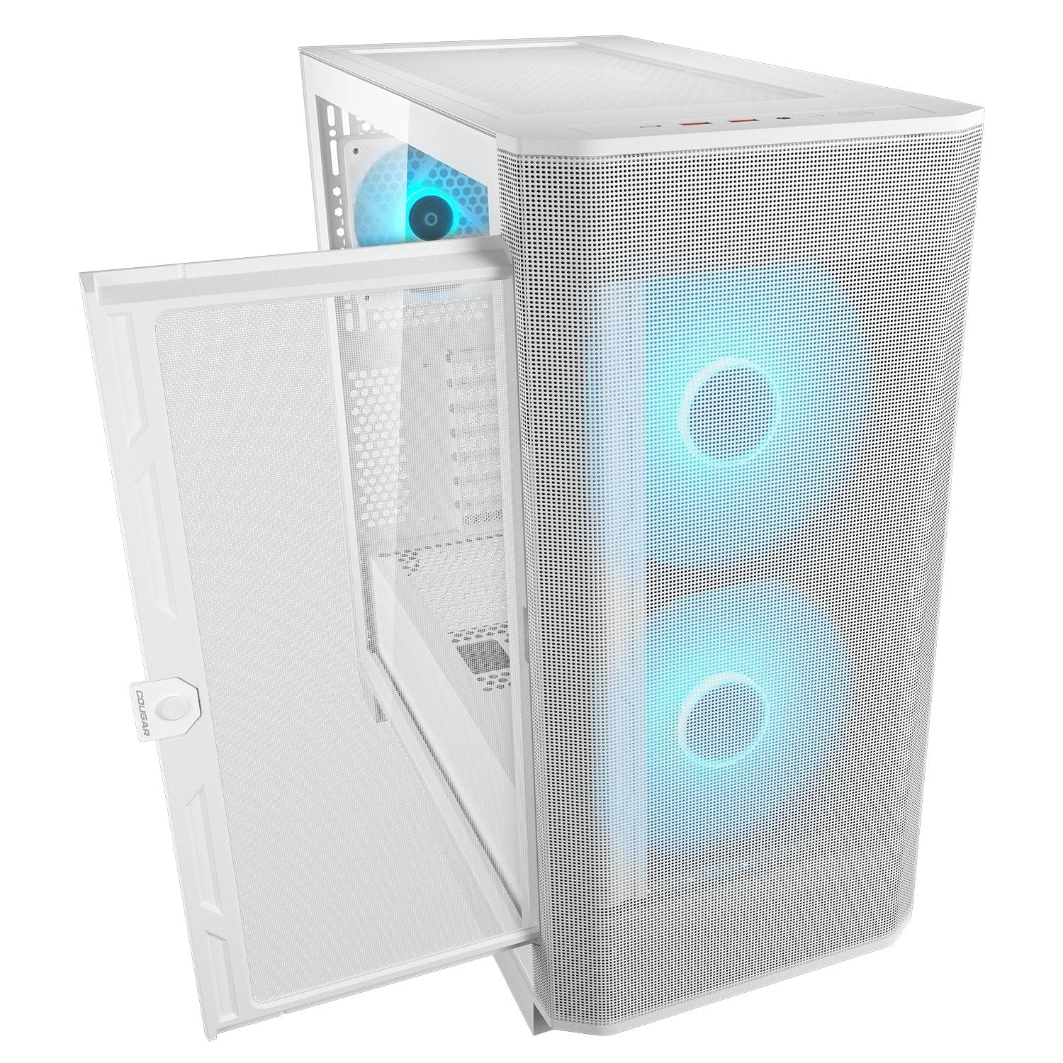 Cougar Caja Midi-Tower Airface Flo, Argb, Blanco