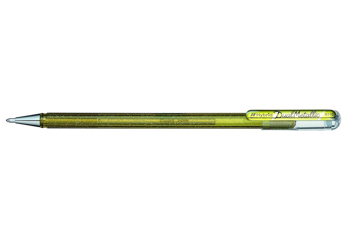 Pentel Dual Metallic Bolígrafo De Gel 0.5 Mm Color De Escritura Oro