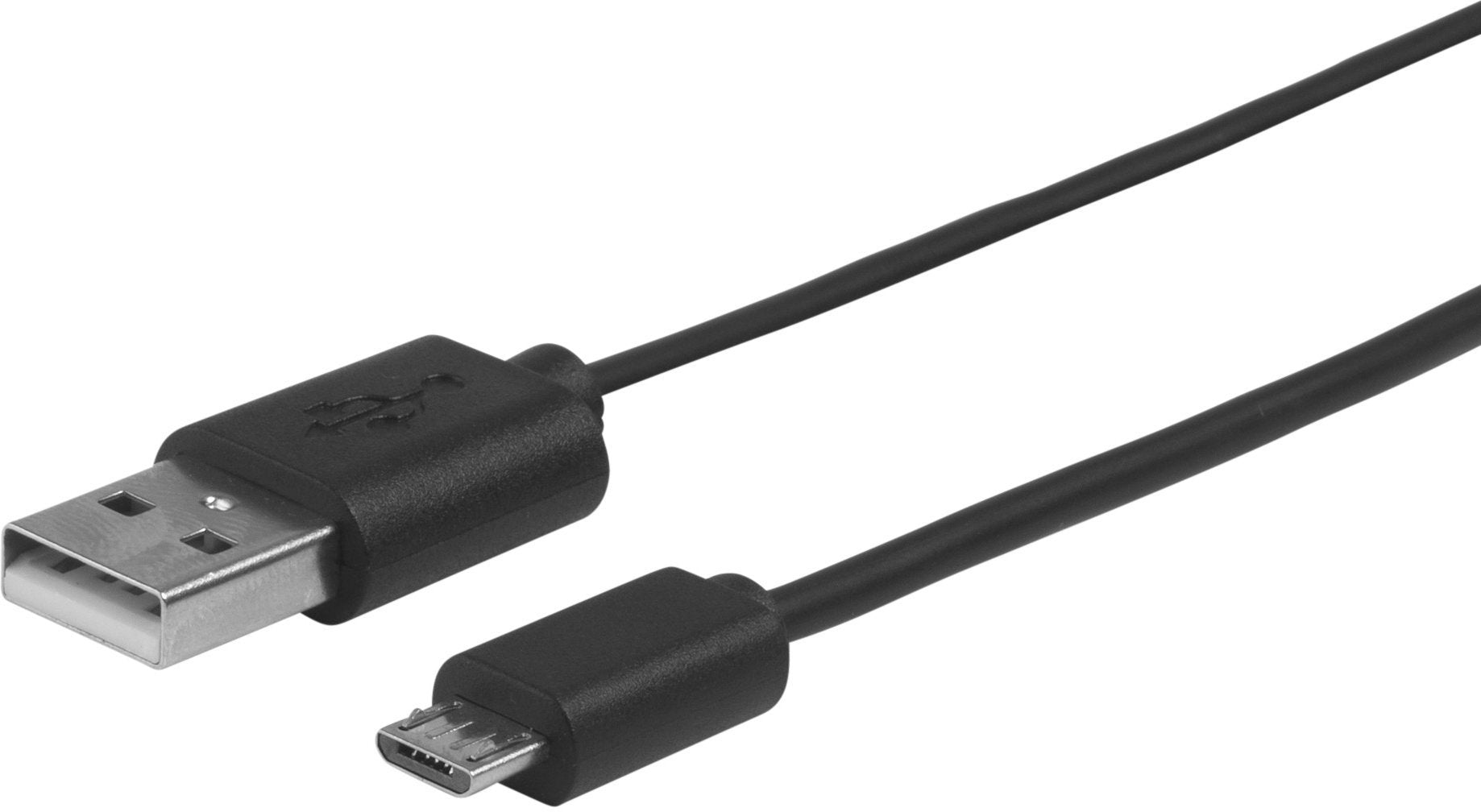 Microusb Cable 2m Black Microusb M - Usb A M