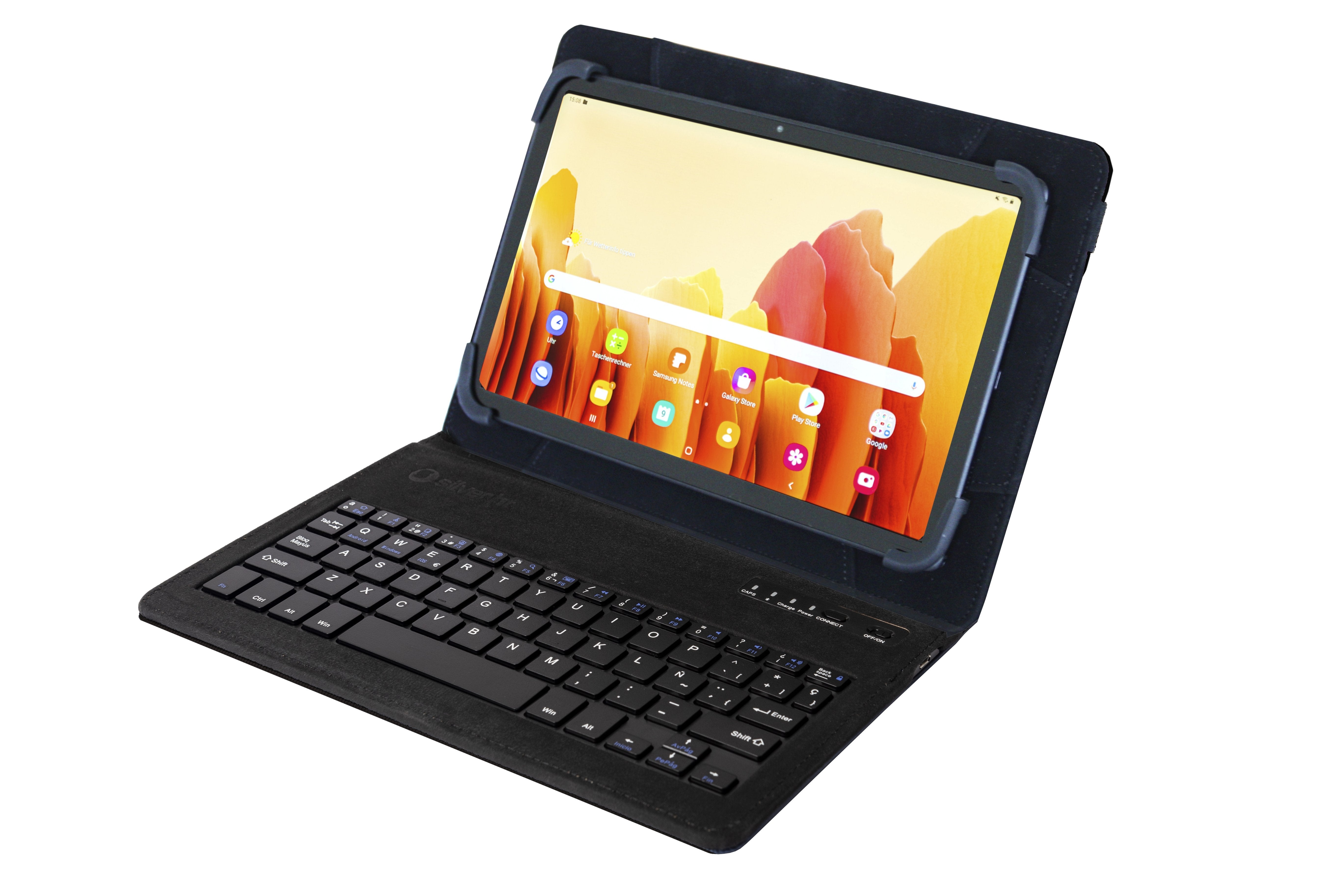 Funda Tablet Con Teclado Silver Ht Wave 9-10.1"