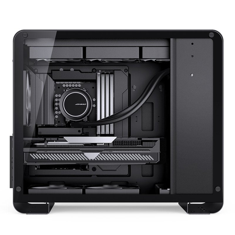 Jonsbo U4 Mini Micro-Atx-Carcasa, Tempered Glass - Negro