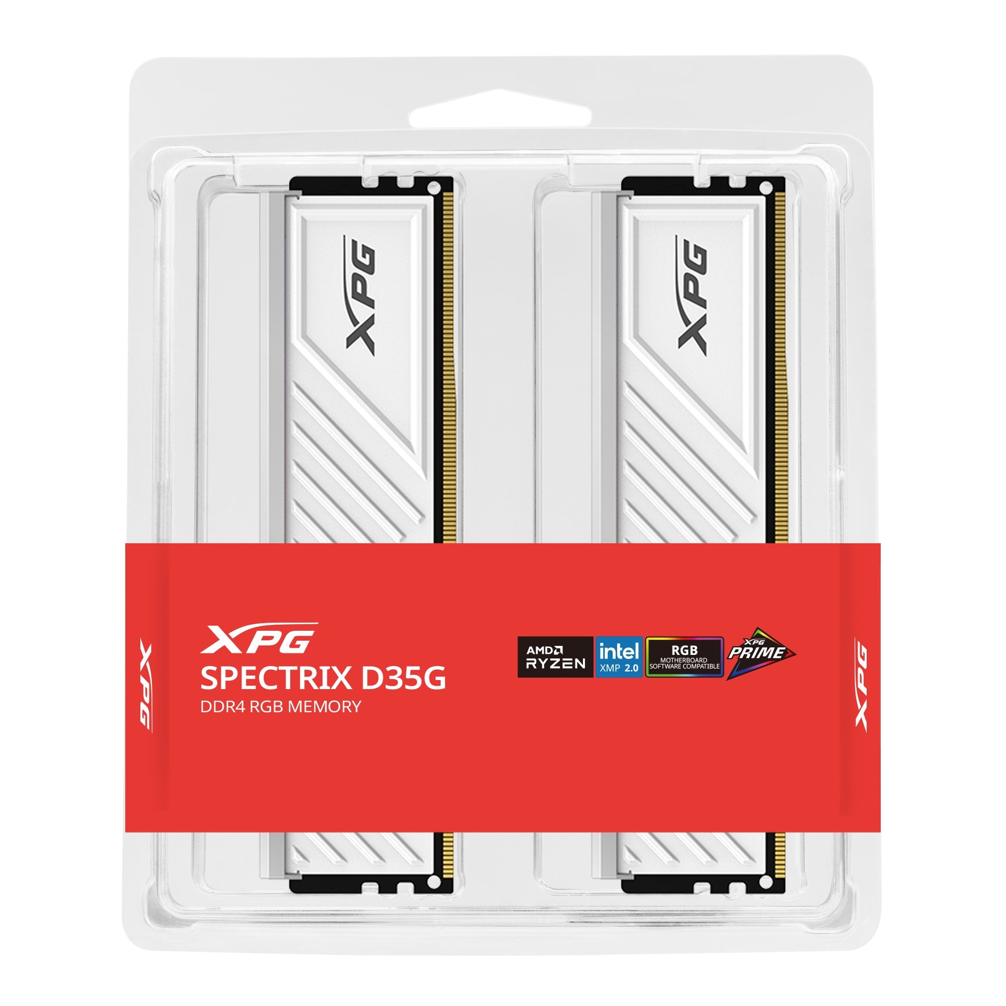Memoria  Adata 16 Gb Ddr4-3600 (2x 8 Gb) Dual-Kit Ax4u36008g18i-Dtwhd35g