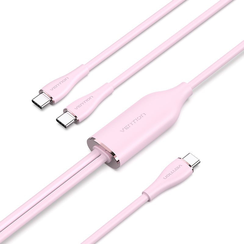 EAN 6922794774247 - Vention CTMPG cable USB USB 2.0 0,5 m USB C 2 x USB C 0,48 Gbit/s Rosa imagen 1