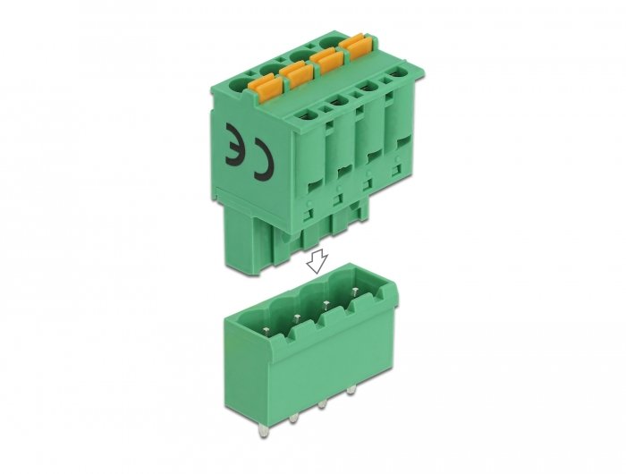 Terminalblock Set Für Platine 4 Pin 5,08 Mm Rastermass Vertikal