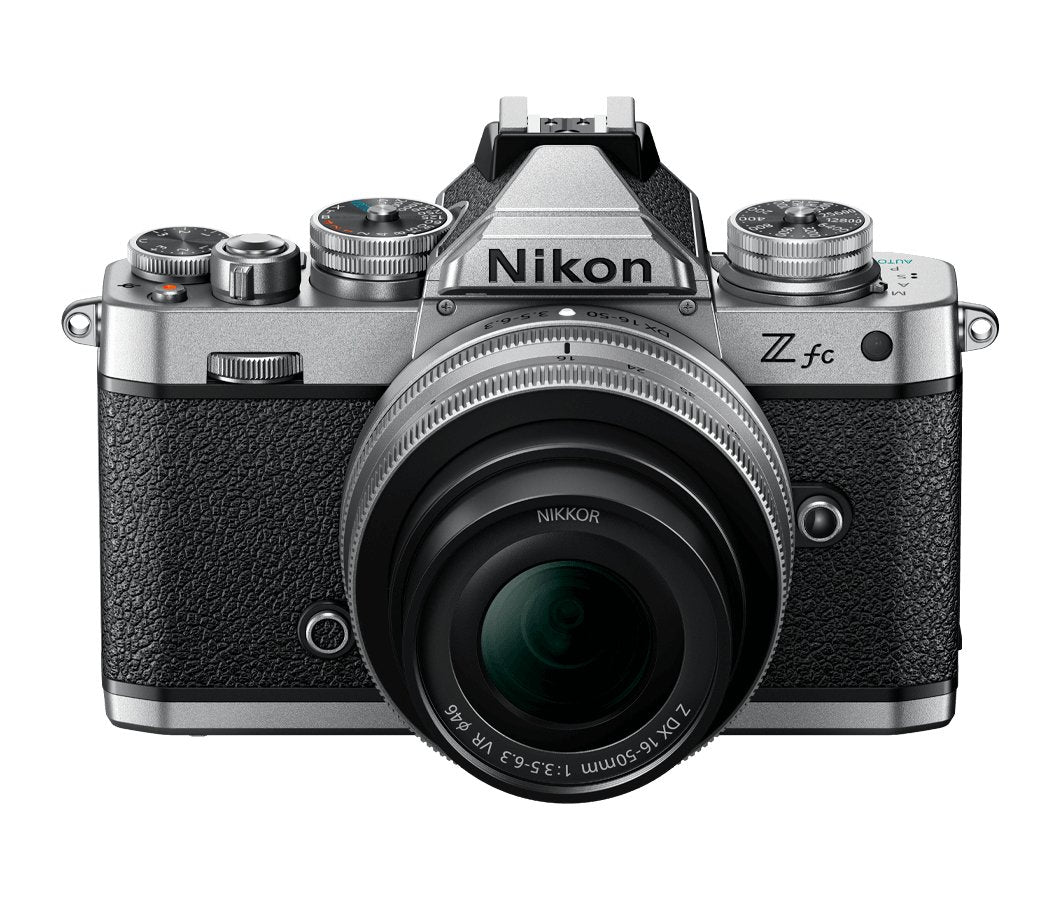 Cámara Evil Nikon Z Fc Con Objetivos Dx 16-50mm Vr Y Dx 50-250 Vr - Negro Plata
