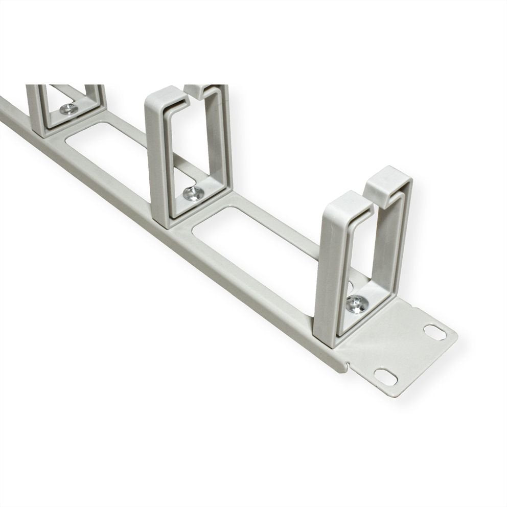 Value 19-Zoll-Frontplatte, 5 Cablesen Typ C, Cabledurchfhrung, Grau