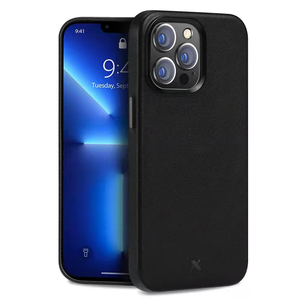 Nevox Styleshell Pro Magsafe Leder Iphone 16 Pro Schwarz