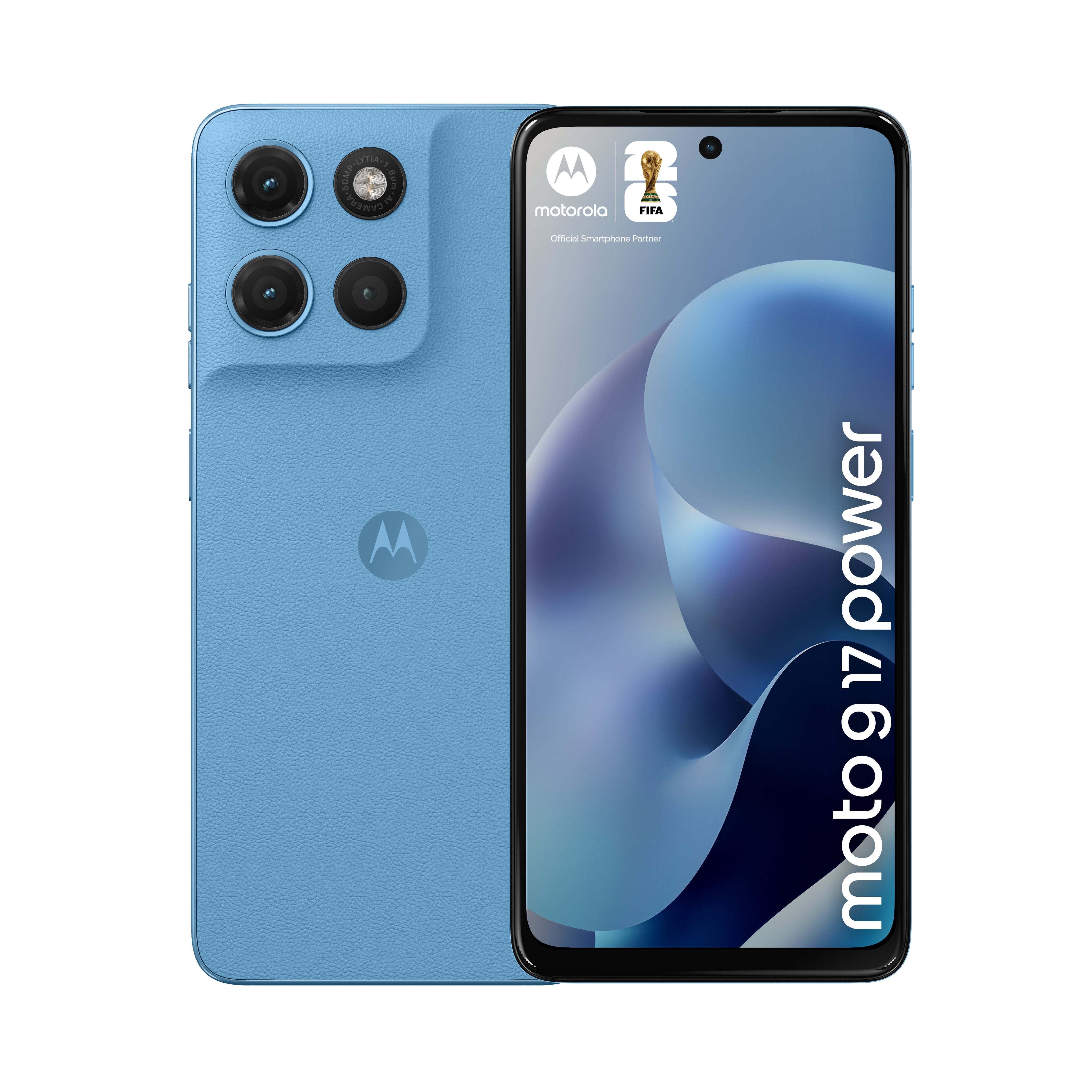 Motorola Moto G17 Power 17,1 Cm (6.72") Ranura Híbrida Dual Sim Android 15 Usb Tipo C 8 Gb 256 Gb 6000 Mah Azul