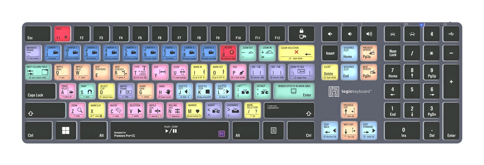 EAN 5707795023256 - Logickeyboard KB-PPROCC-TPC teclado Hogar / Oficina USB + Bluetooth QWERTY Francés Negro imagen 1