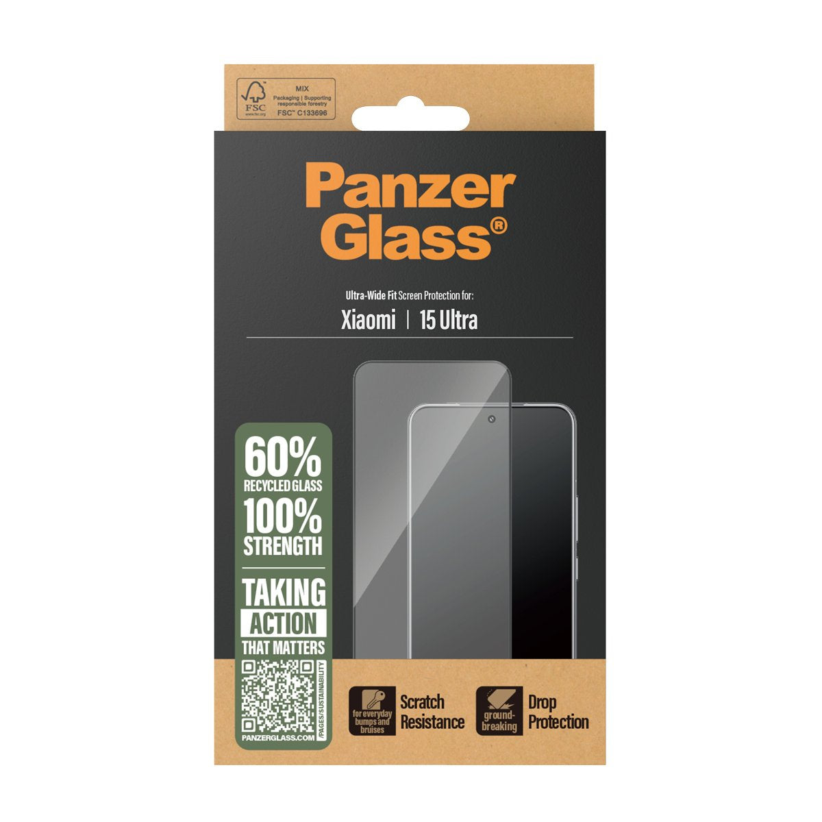 Panzerglass Screen Protector Xiaomi 15 Ultraultra-Wide Fit