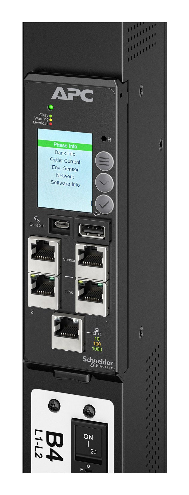 Apc Netshelter Rack Pdu Advanced Power Distribution Unit Display Module Network Management Card 3