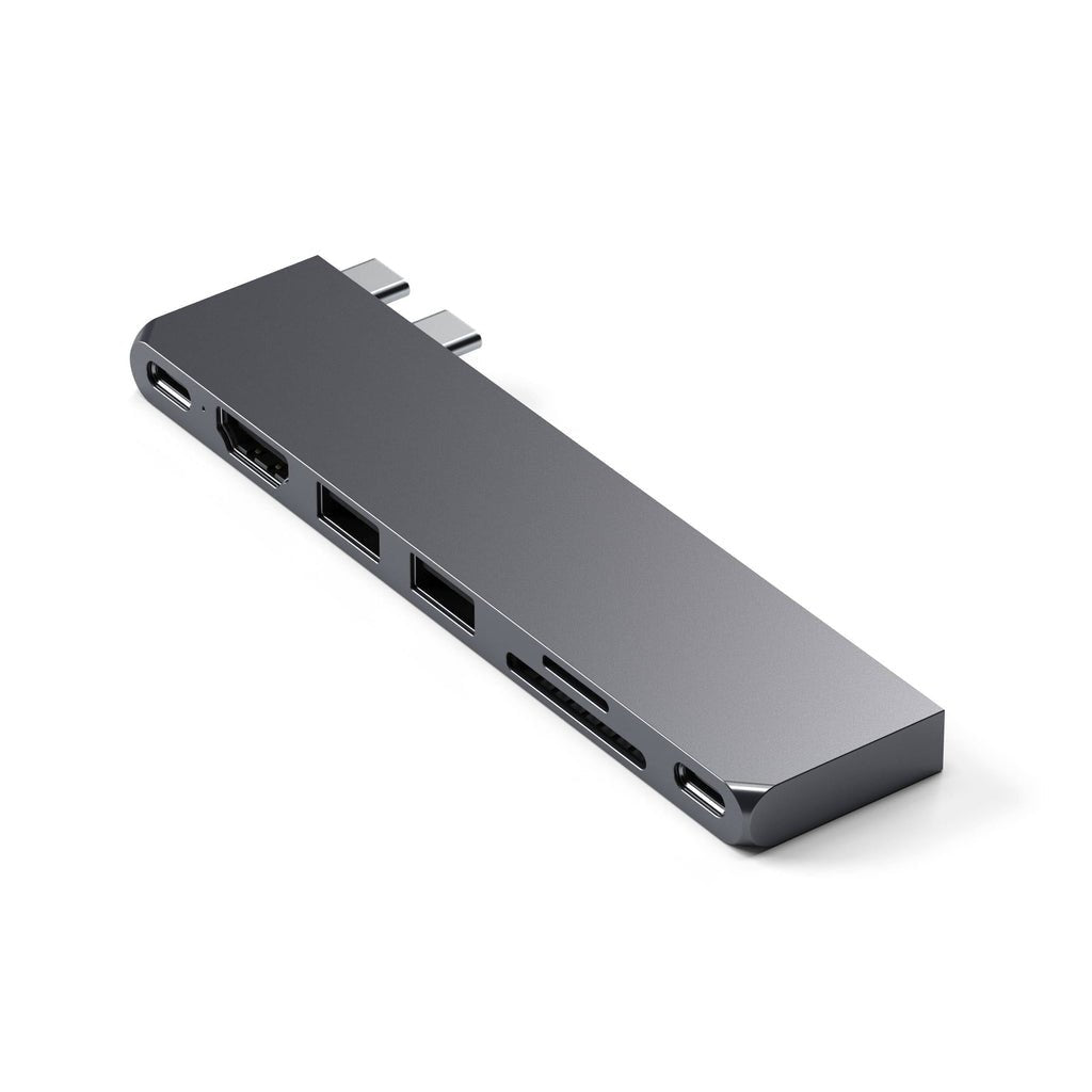 Satechi St-Hucphsm Base Para Portátil Y Replicador De Puertos Acoplamiento Usb 3.2 Gen 2 (3.1 Gen 2) Type-C Gris