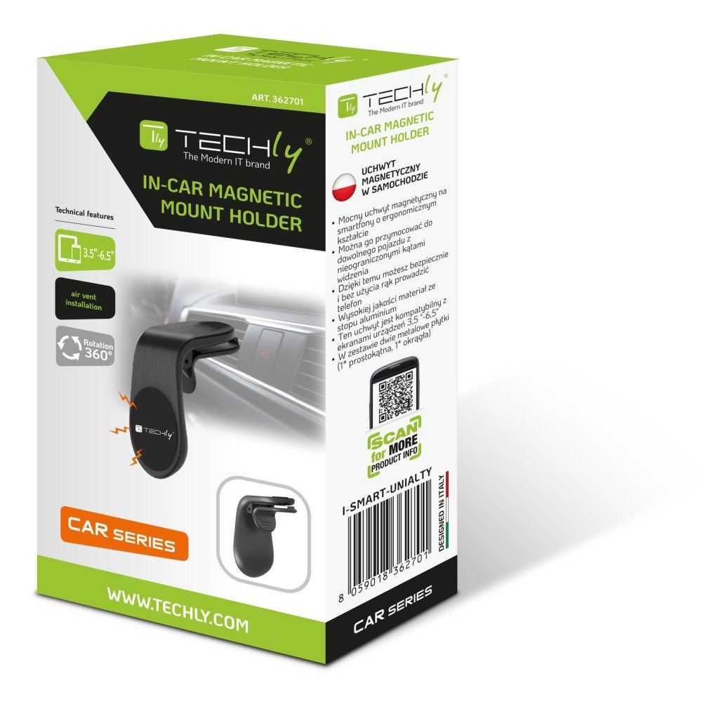 Techly I-Smart-Unialty  Soporte Pasivo Teléfono Móvil/Smartphone Negro
