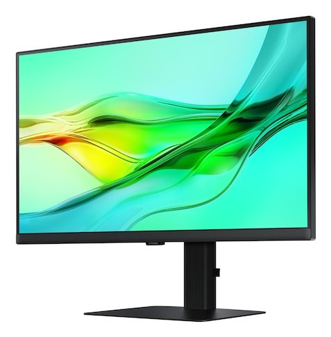 61 Cm (24") 2560 X 1440 Pixel Samsung Ls24d604ueuxxe 16:9 Dual Qhd Ips 5 Ms 100 Hz Hdr Displayport Hdmi Usb-Hub Pivot Height
