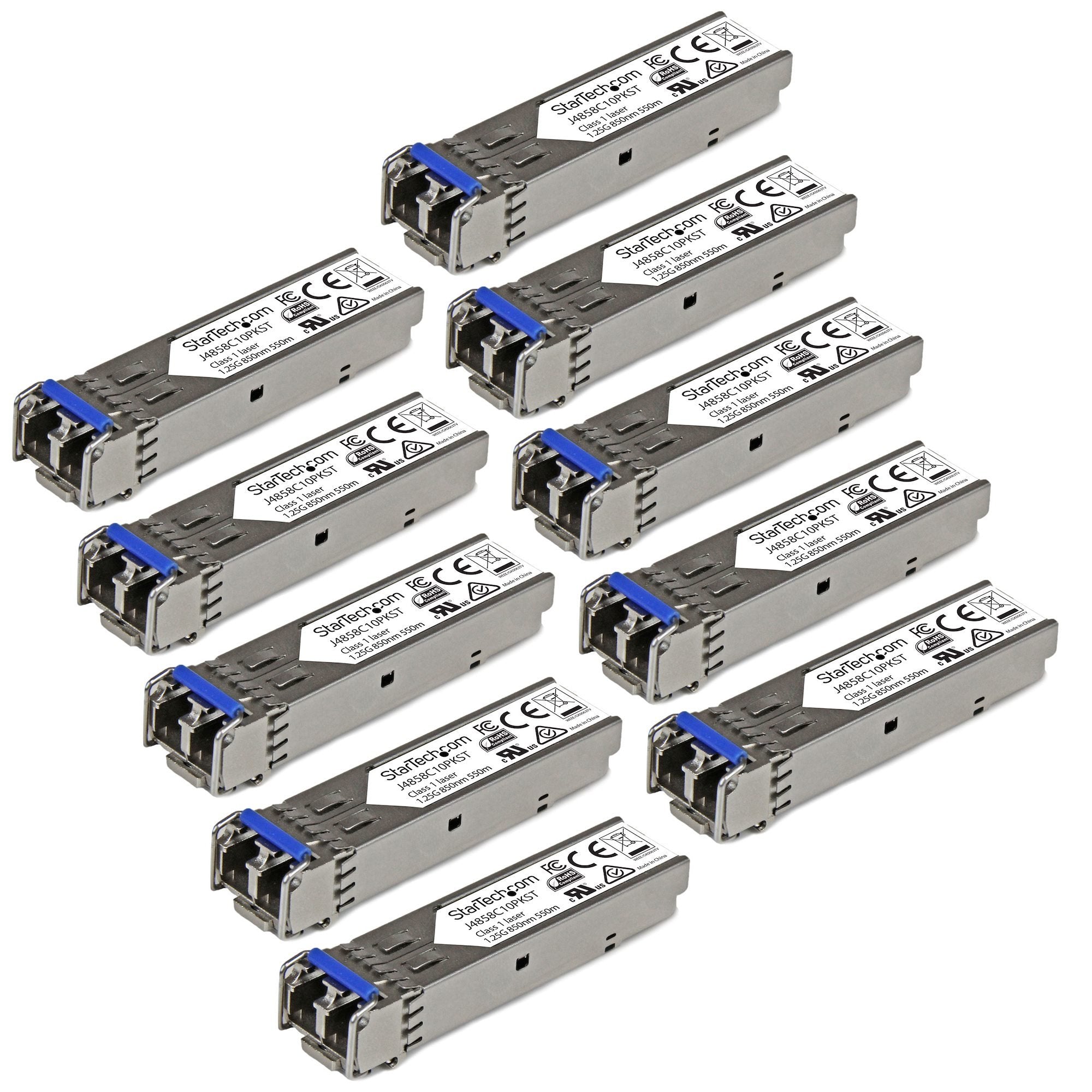 EAN 0065030865302 - StarTech.com J4859C10PKST red modulo transceptor Fibra óptica 1250 Mbit/s imagen 4