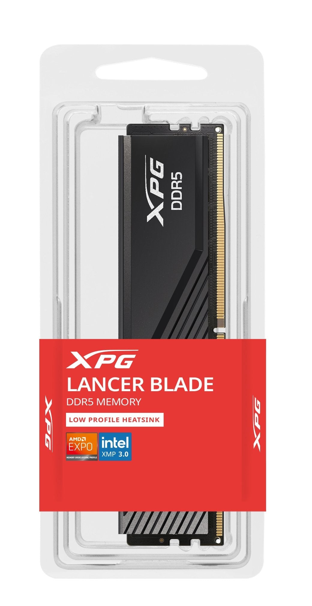 Memoria  Adata 8 Gb Ddr5-5600 1x 8 Gb, Ram Negro, Ax5u5600c468g-Slabbk, Xpg Lancer Blade, Intel Xmp, Amd Expo Ax5u5600c468g-Slabbk