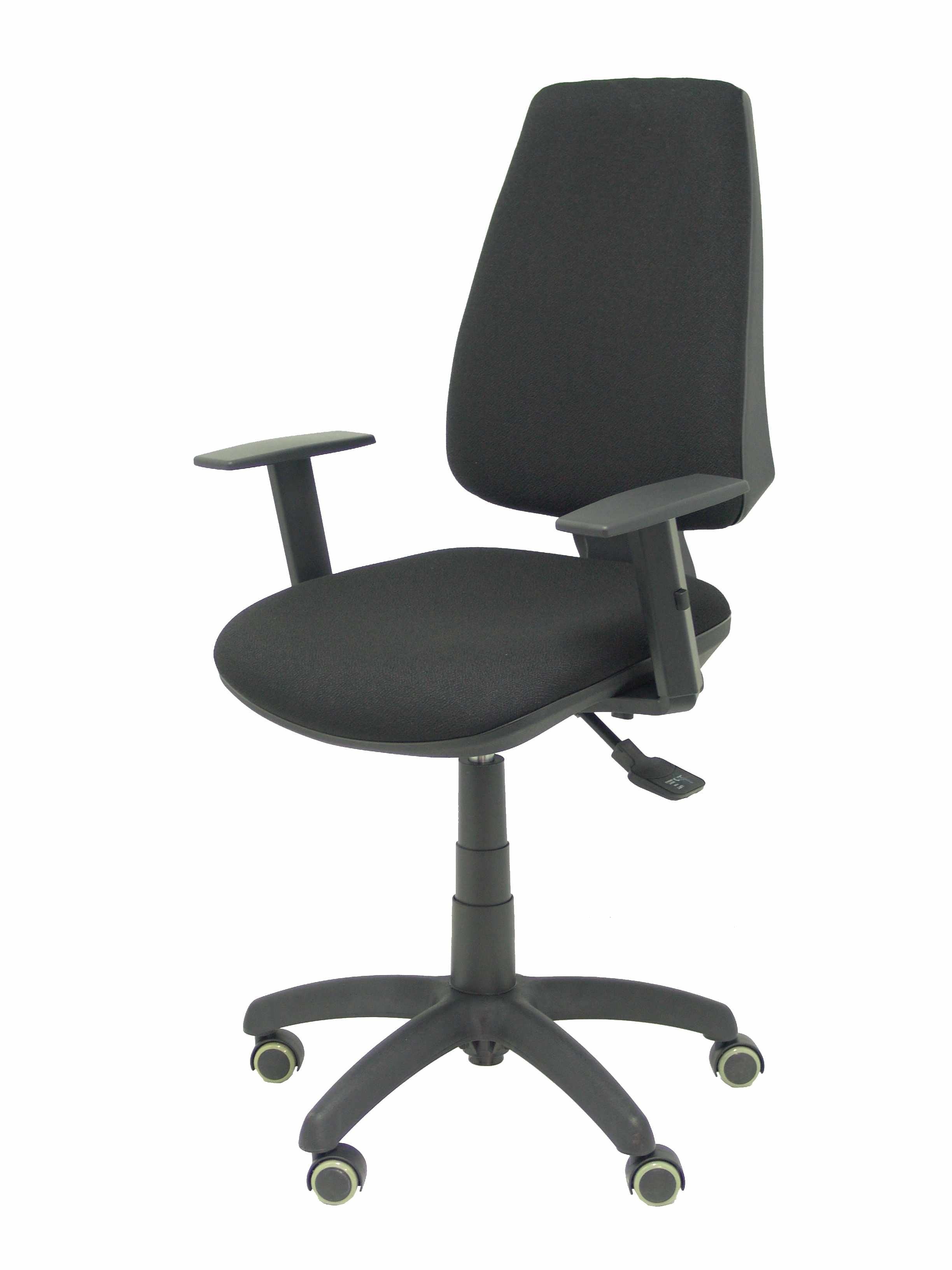 Silla Elche S Bali Negro Brazos Regulables Ruedas