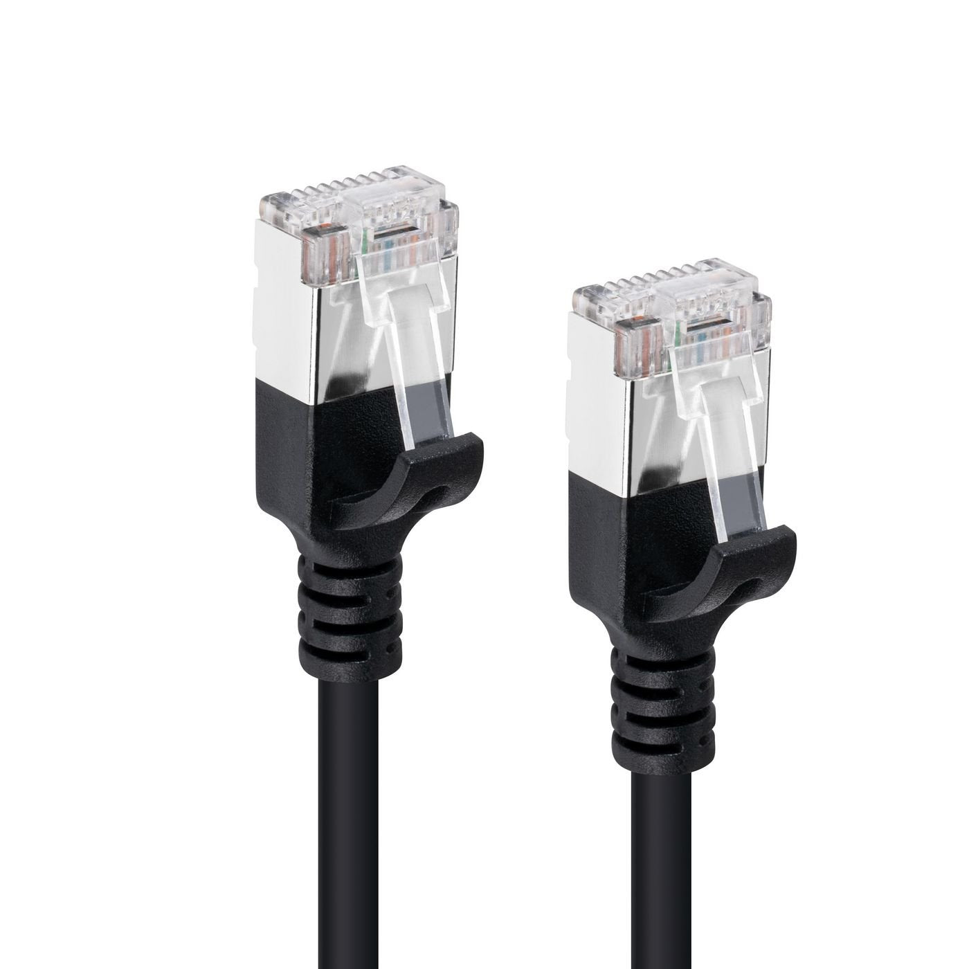 Cat6a U-Ftp Slim, Lszh, 0.15m  Network Cable, Black