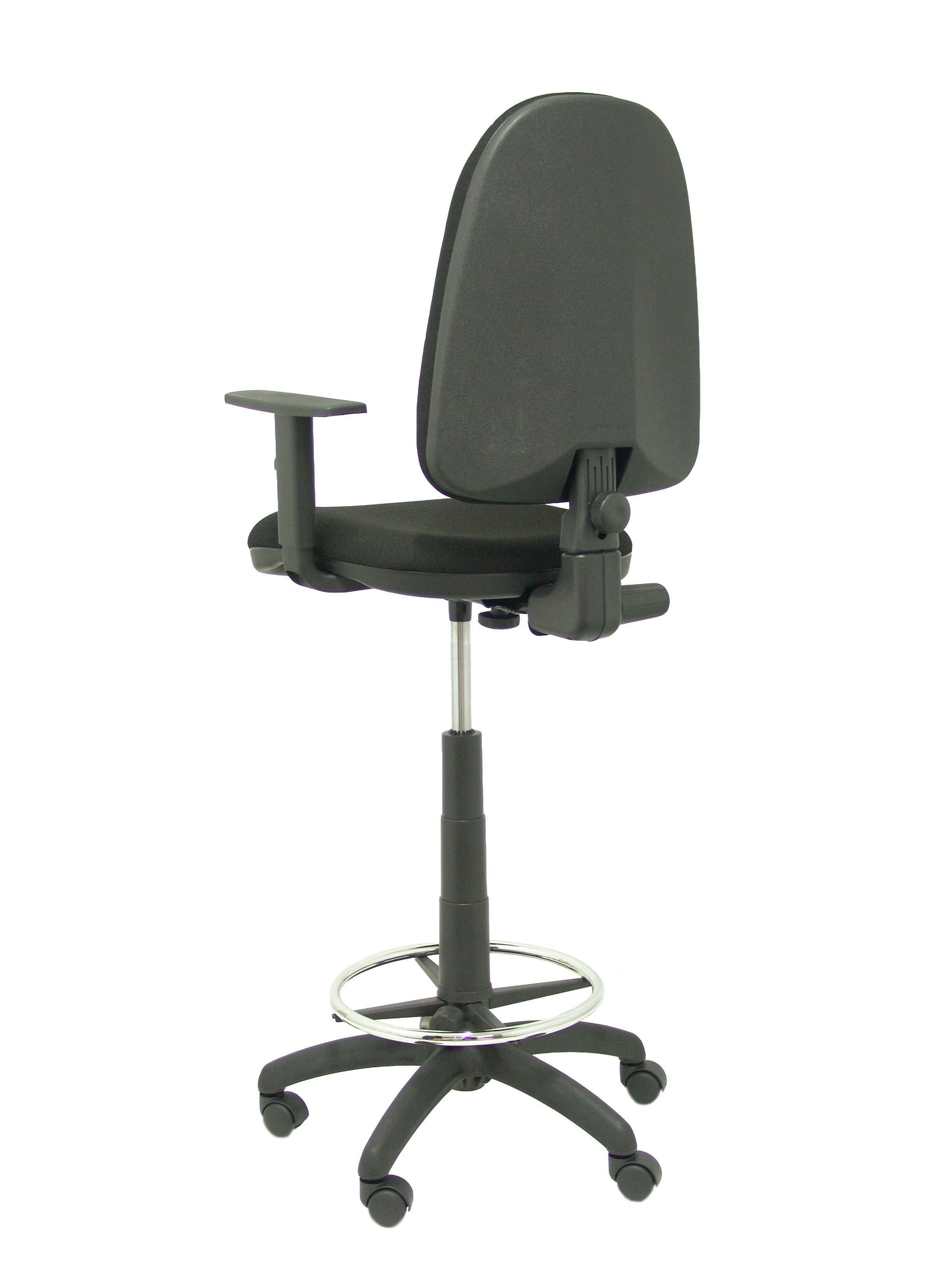 Taburete Ayna Bali Negro Con Brazos Regulables