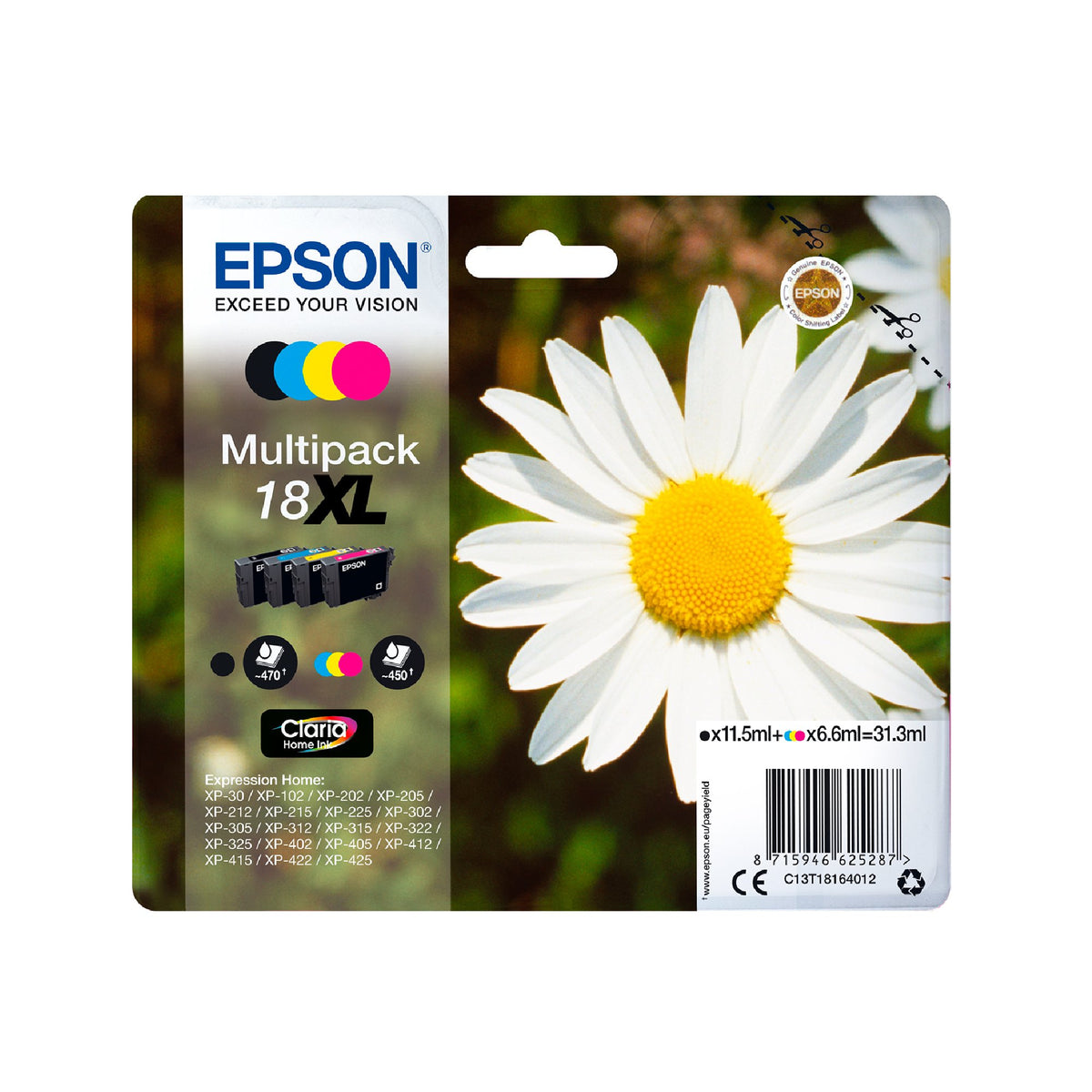 EAN 8715946625133 - Epson Daisy C13T18024022 cartucho de tinta 1 pieza(s) Original Rendimiento estándar imagen 4