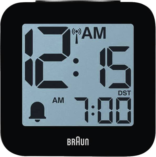 Braun Bc 25 Bp-Dcf Schwarz Funkwecker Mit Sprachausgabe