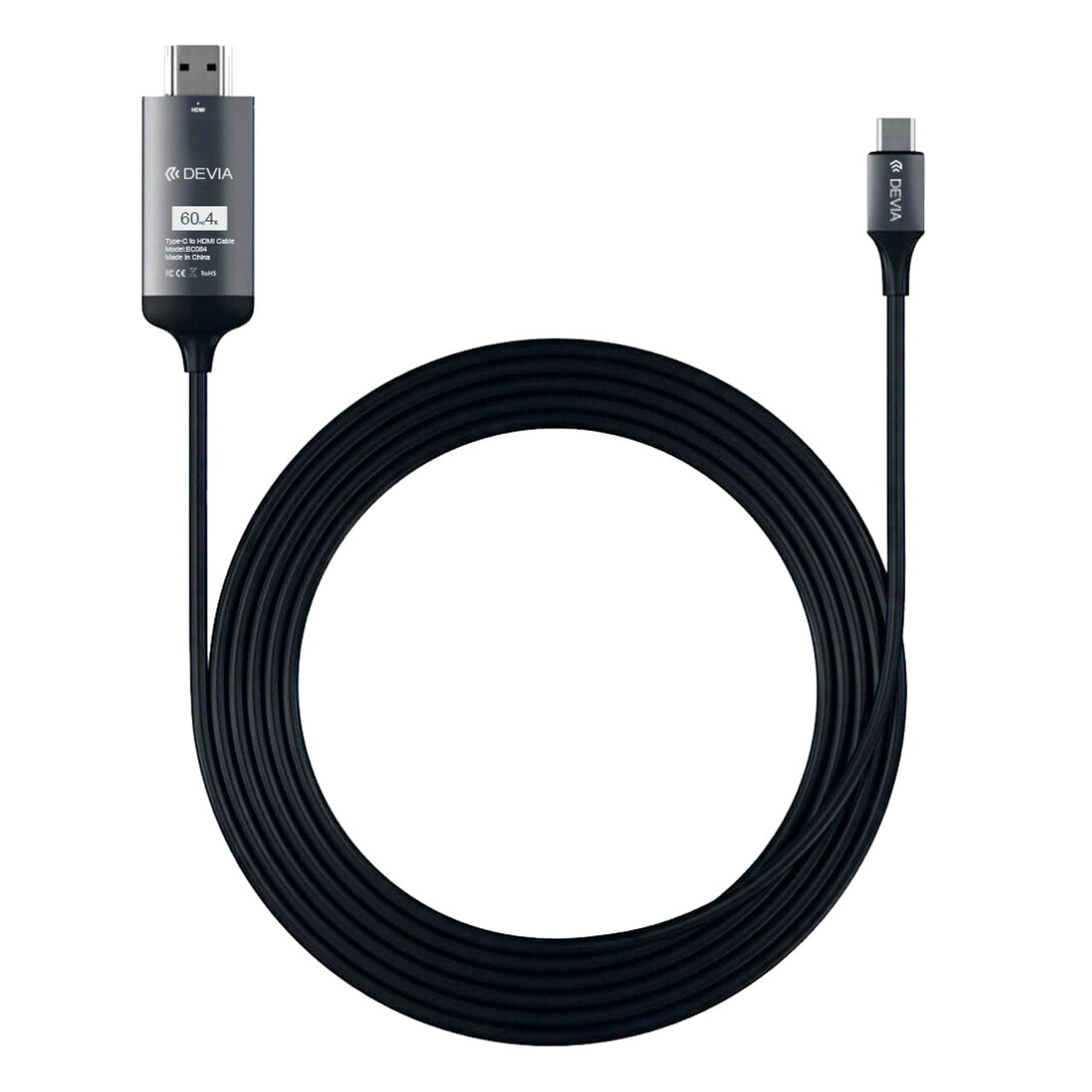 Storm Series Hdmi Cable  (Type-C To Hdmi) Black