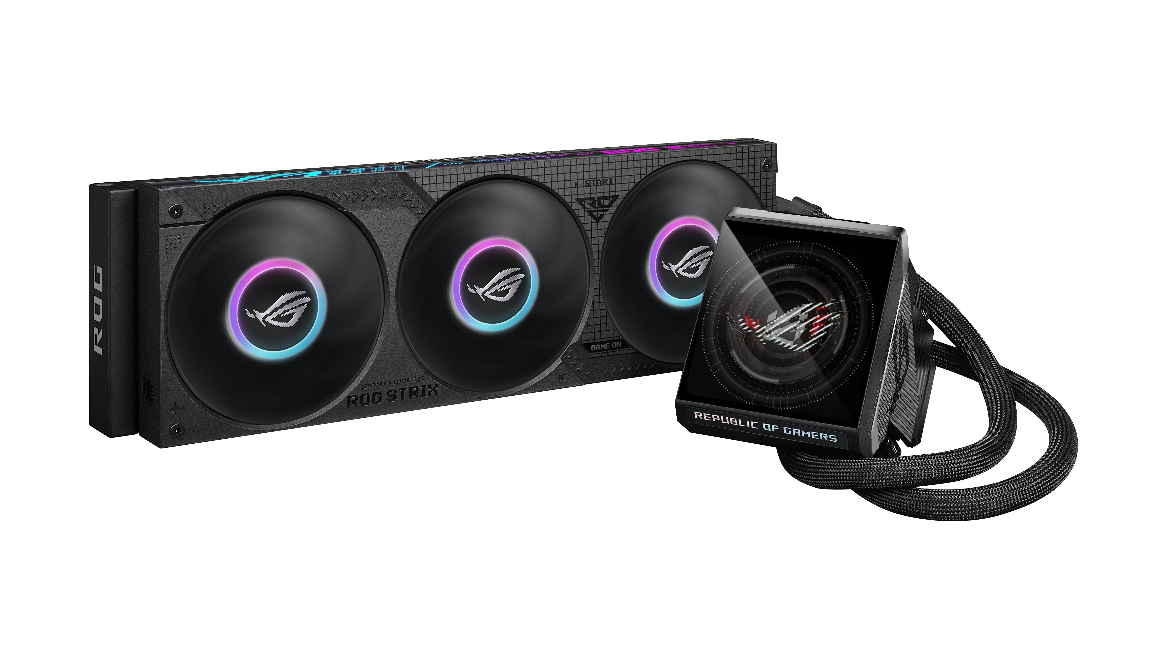 Refrigeración Liquida Cpu  Asus Rog Mrix Lc Iv 360 Argb Lcd Negro