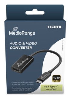 Mediarange Usb-C Zu Hdmi Audio Video Convertidor,20cm Sw