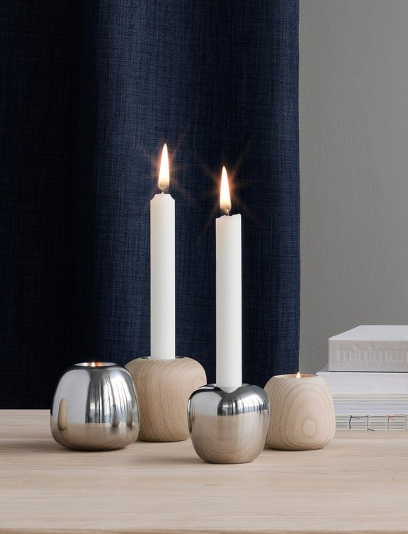 Stelton 103-1 Portavelas Haya Madera