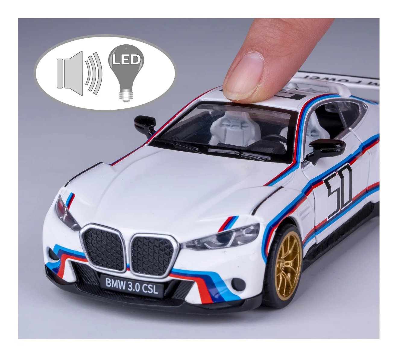 Jamara Bmw 3.0 Csl 1:34 Blanco 3+