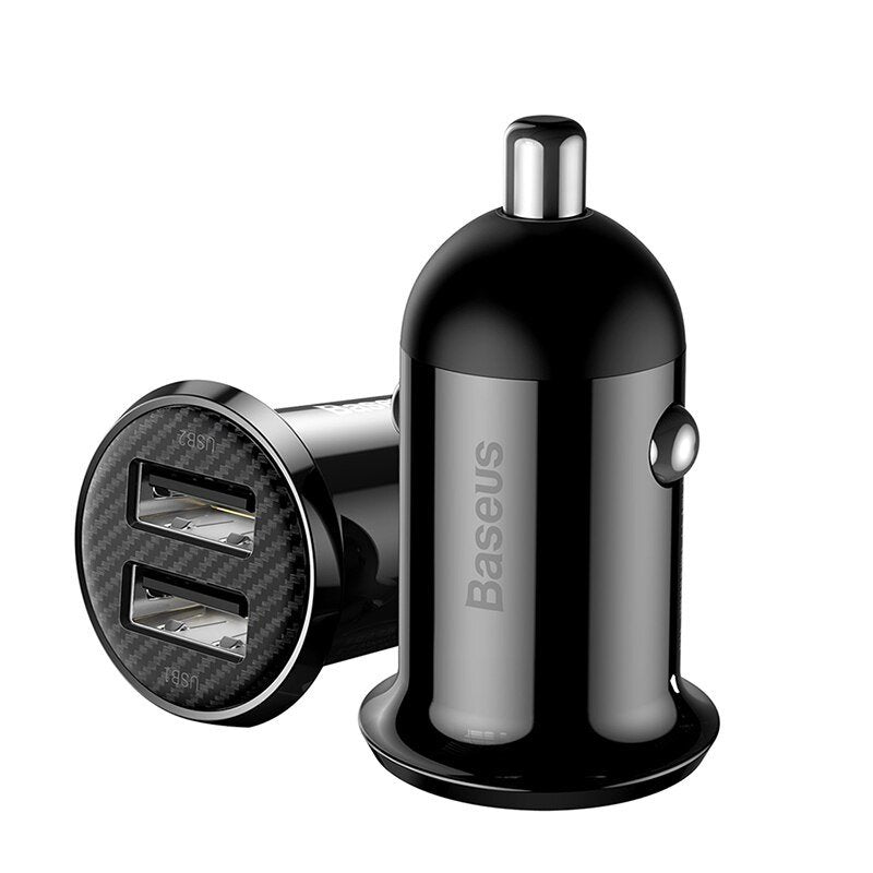 Cargador Mechero Baseus Gain Pro Negro Automático
