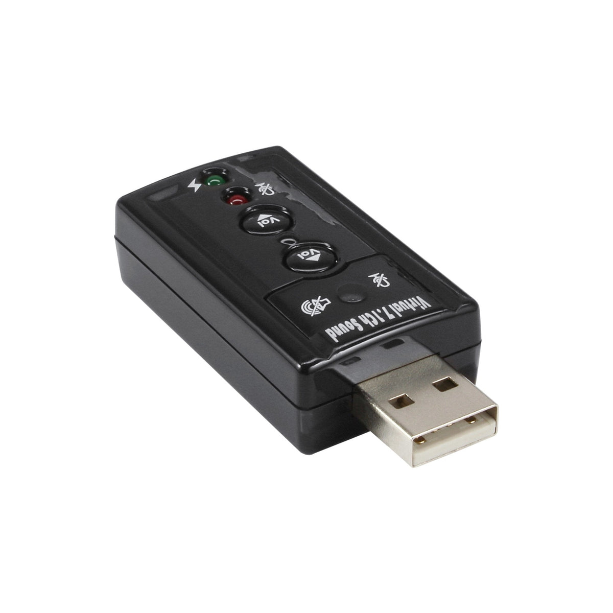 Tarjeta De Sonido Usb Inline Con Sonido Envolvente Virtual 7.1