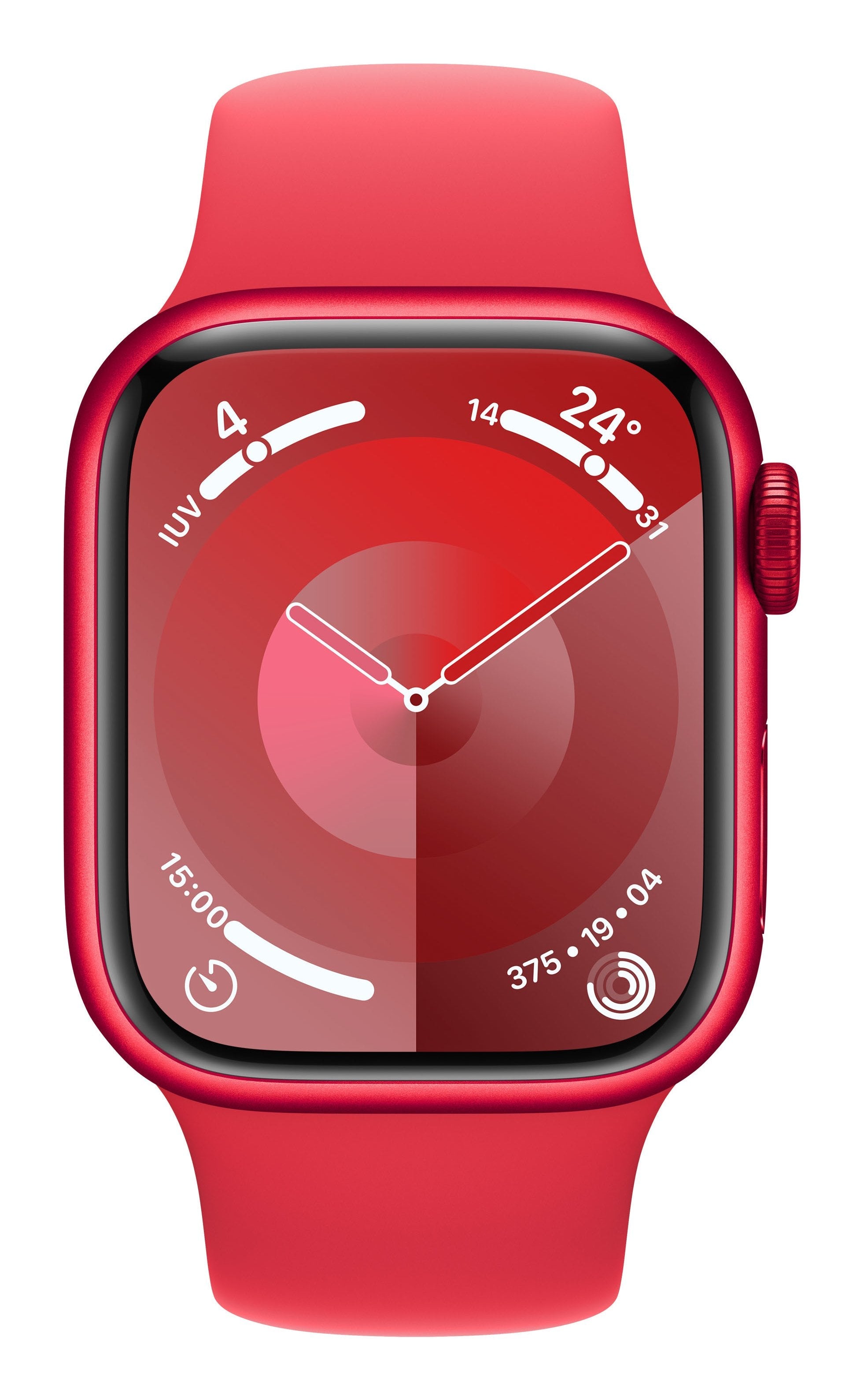 Apple Watch Series 9 Gps 41mm Cellular Caja De Aluminio Rojo Correa Deportiva Rojo S M